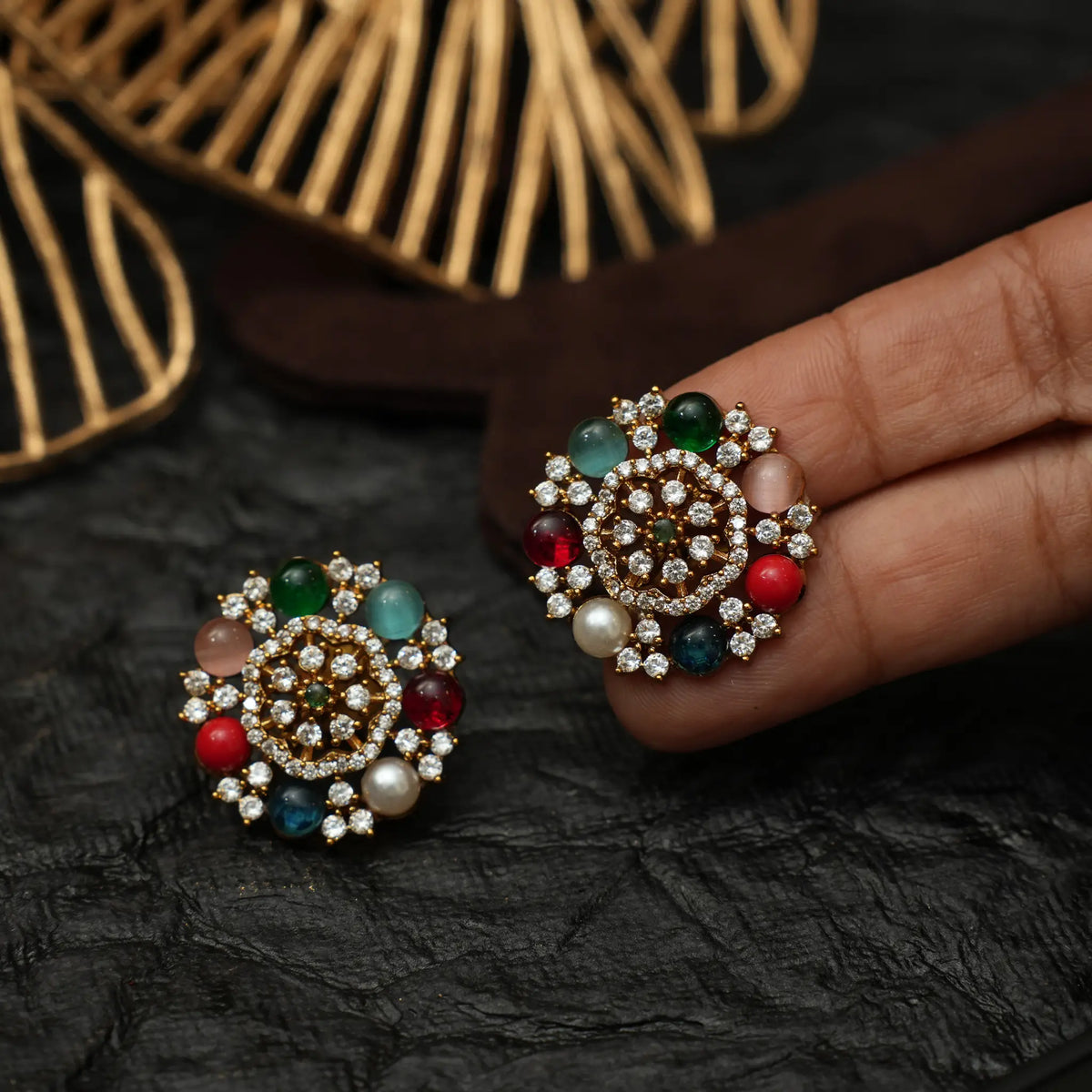 Zircon Stud Earrings