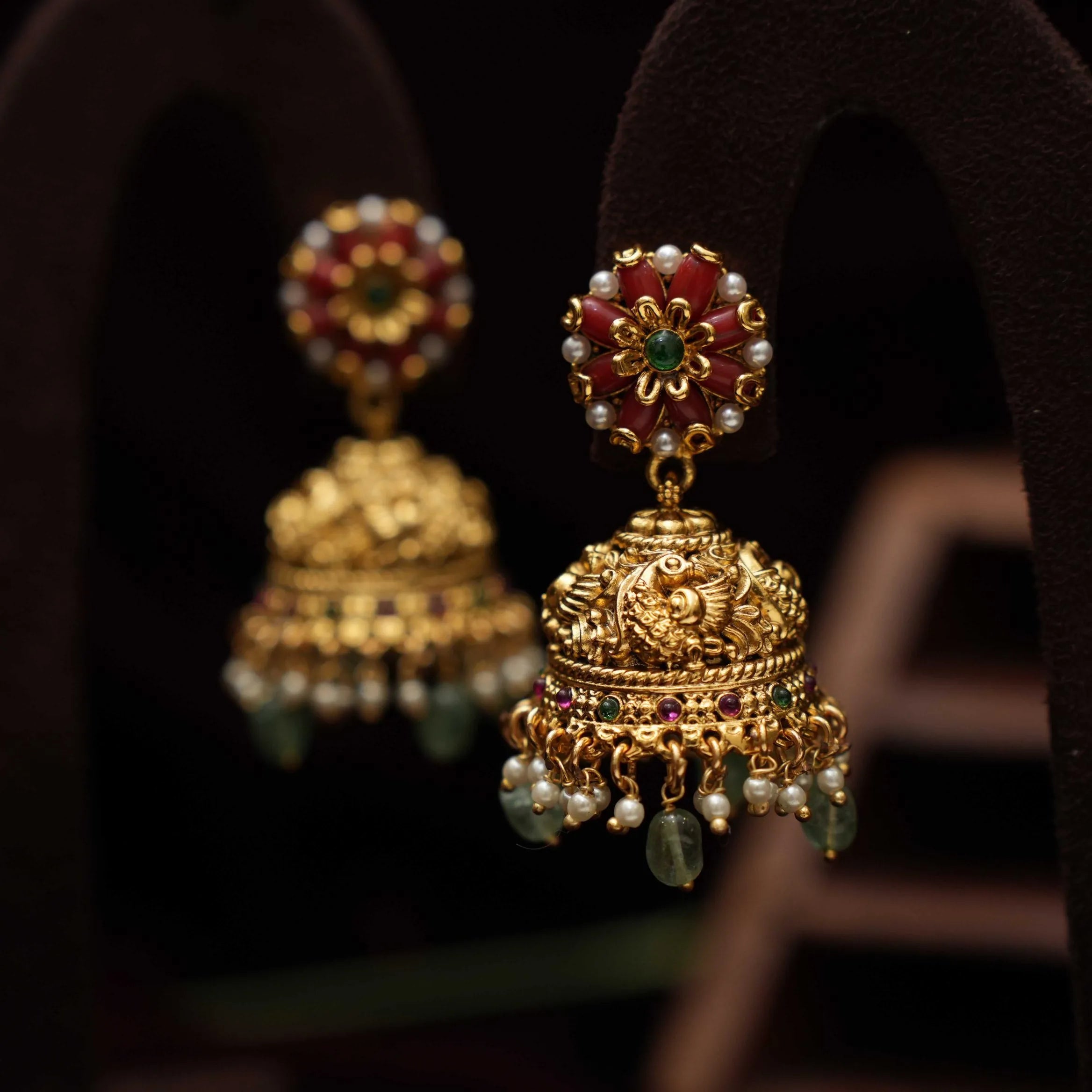 Aadhini Antique Jhumka Earrings