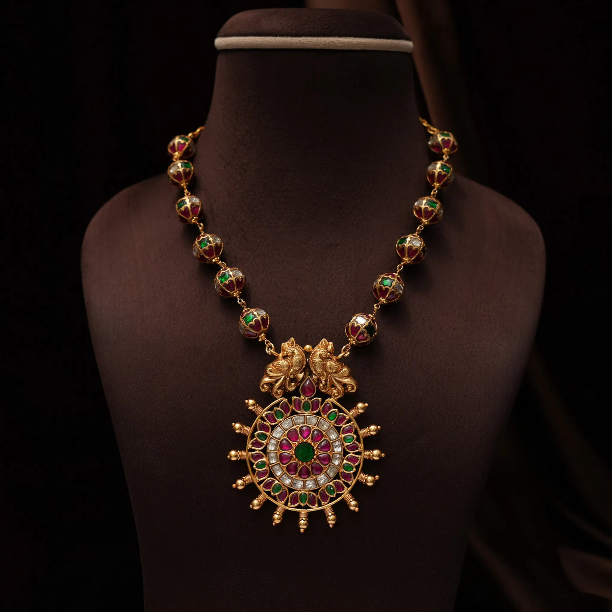 Aadhirai Silver Necklace