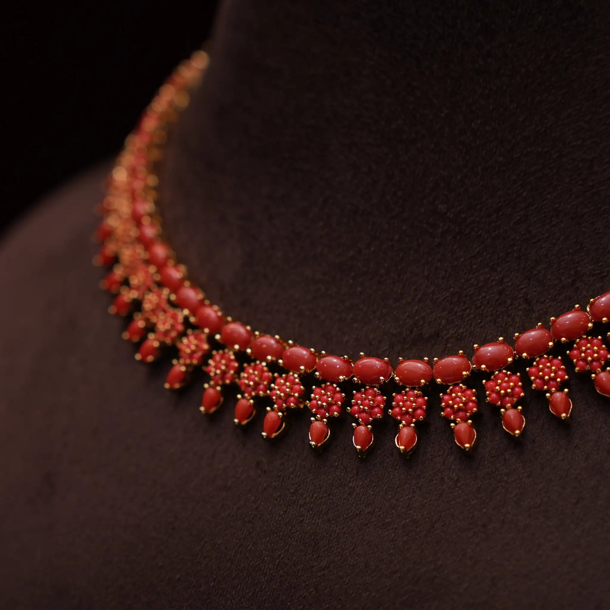 Aadhya Antique Coral Necklace