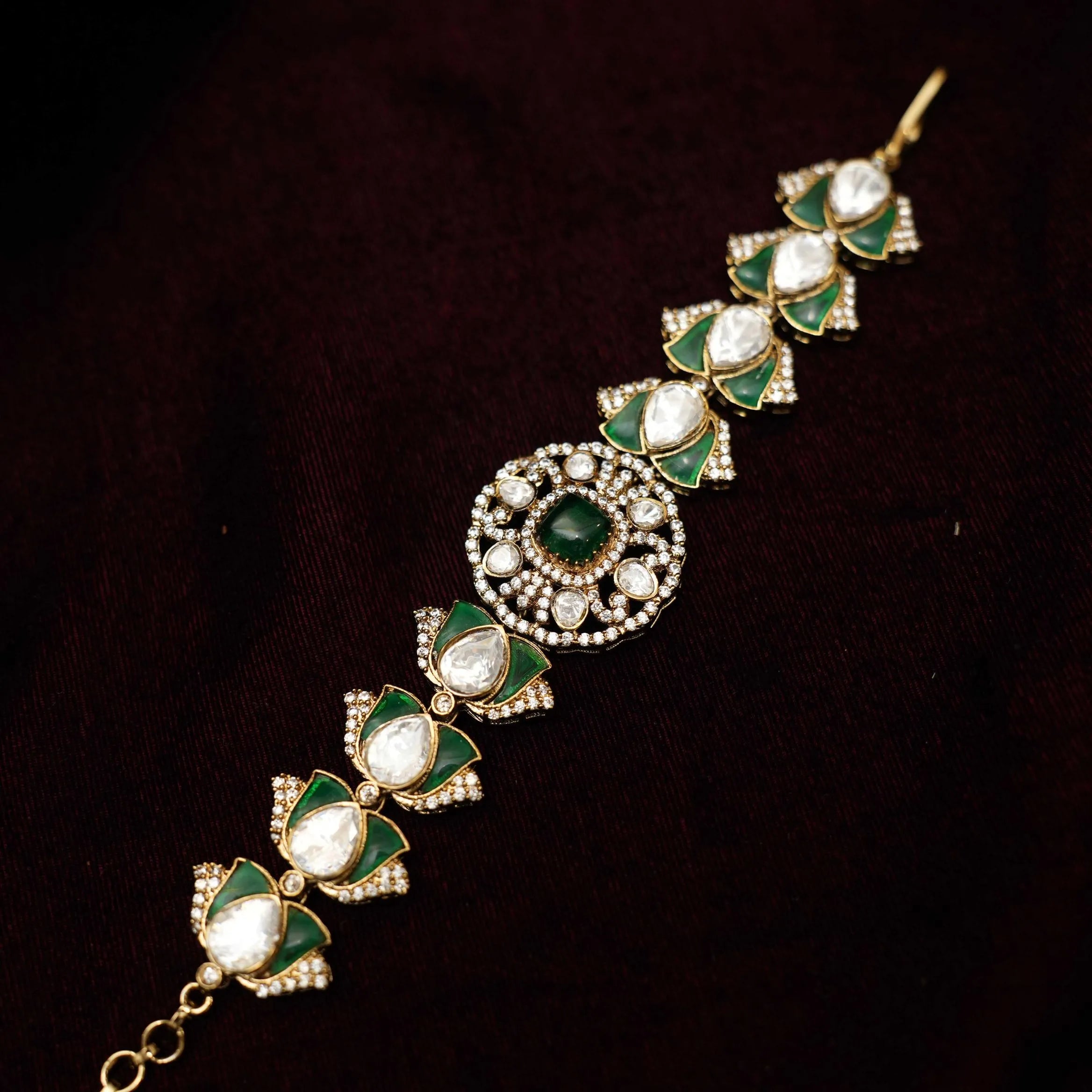 Aaditri Victorian Polki Bracelet