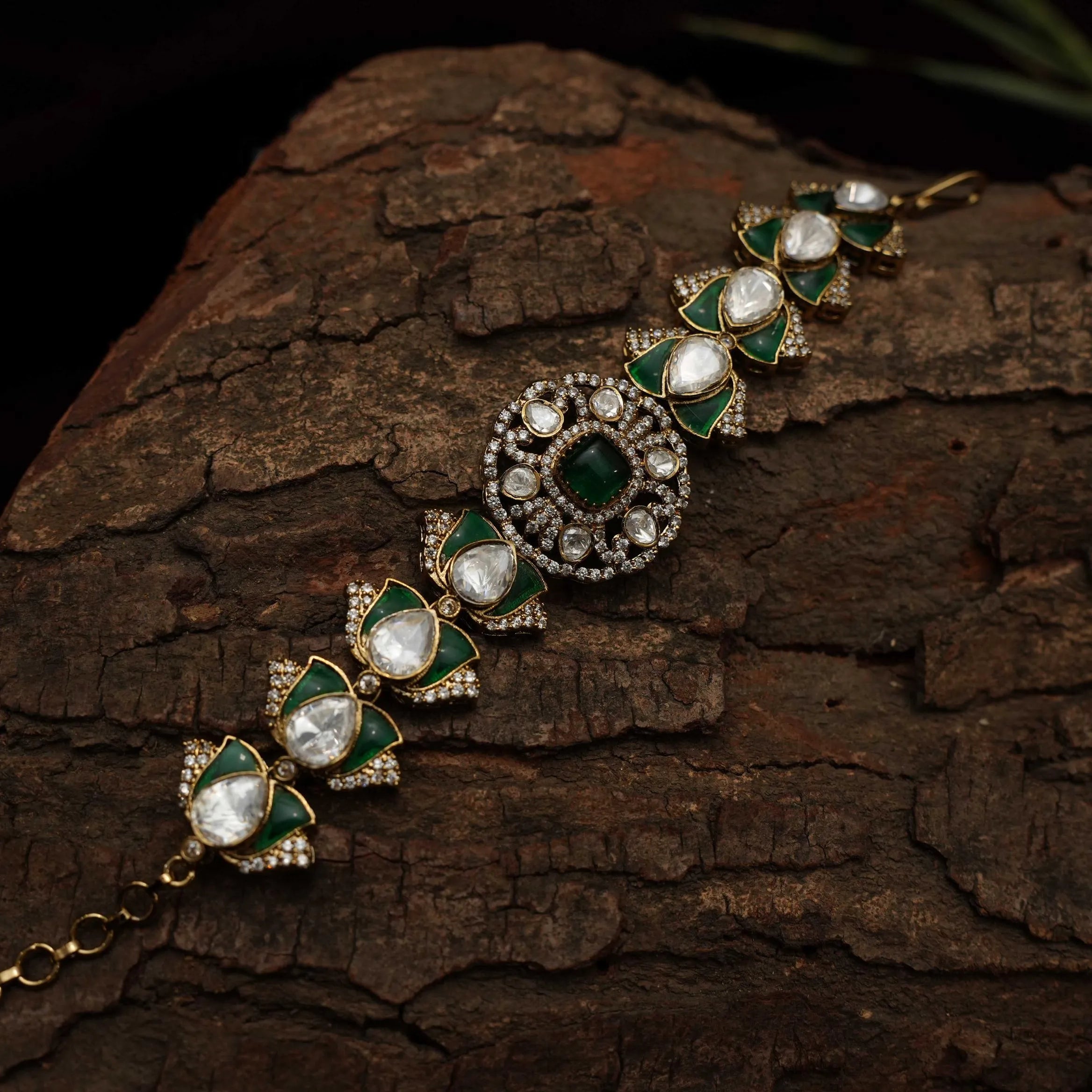 Aaditri Victorian Polki Bracelet