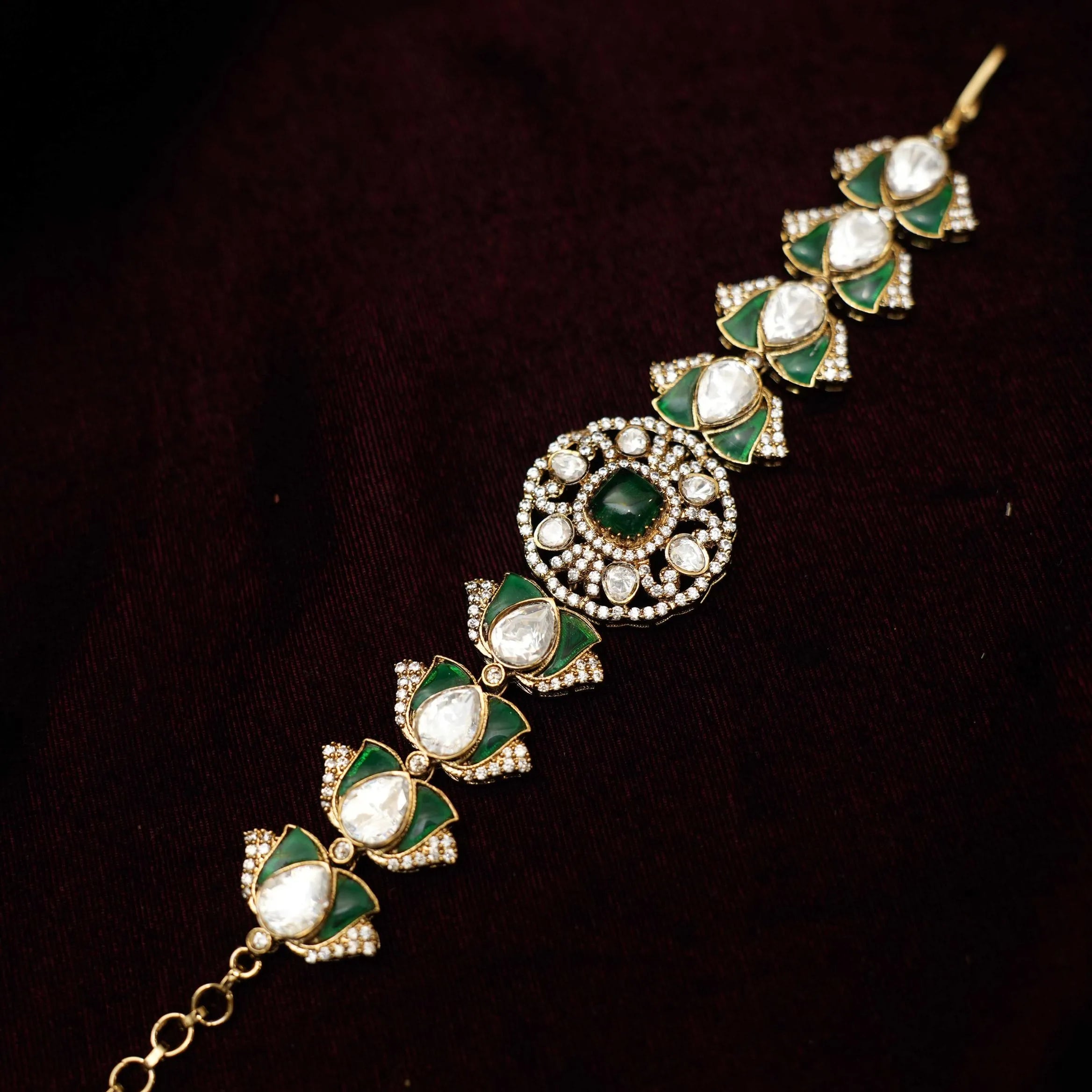 Aaditri Victorian Polki Bracelet