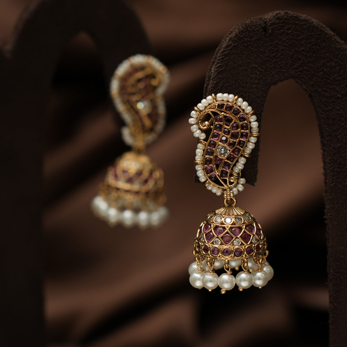 Aanandita Antique Jhumka Earrings