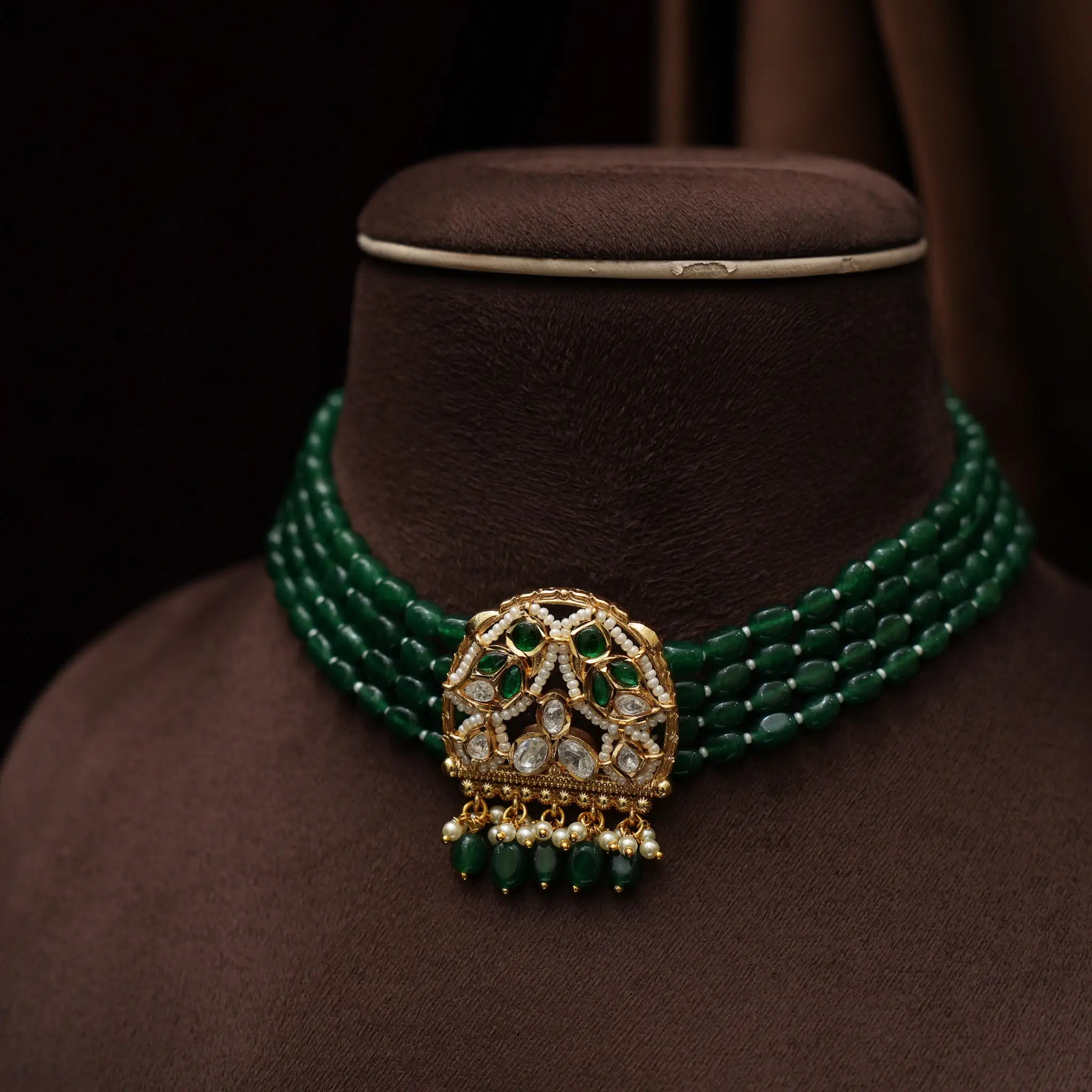 Aapti Beaded Choker - Green