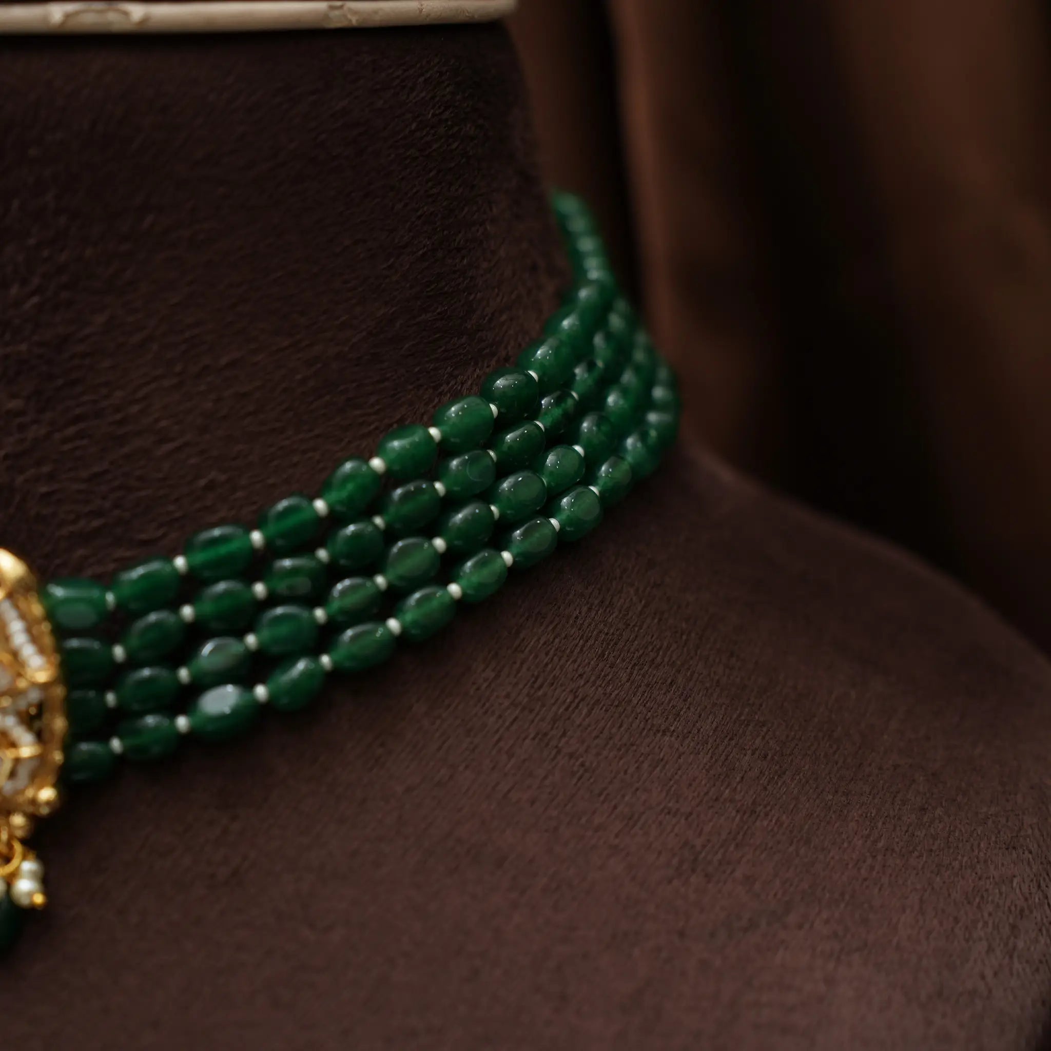 Aapti Beaded Choker - Green