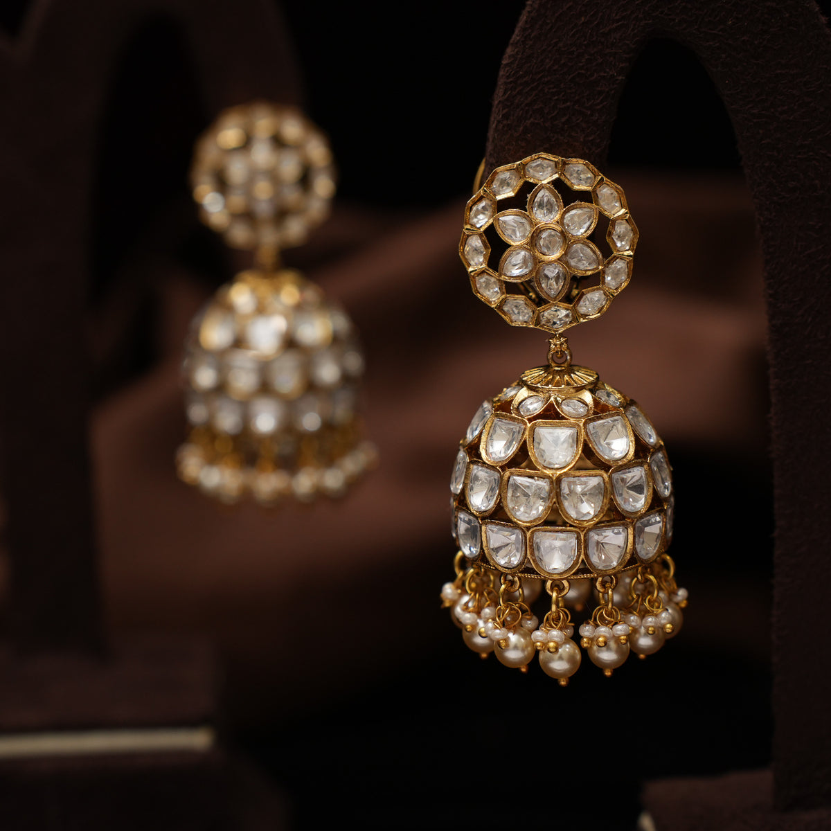 Aarika Polki Jhumka Earrings