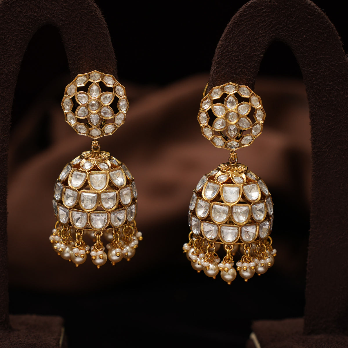 Aarika Polki Jhumka Earrings