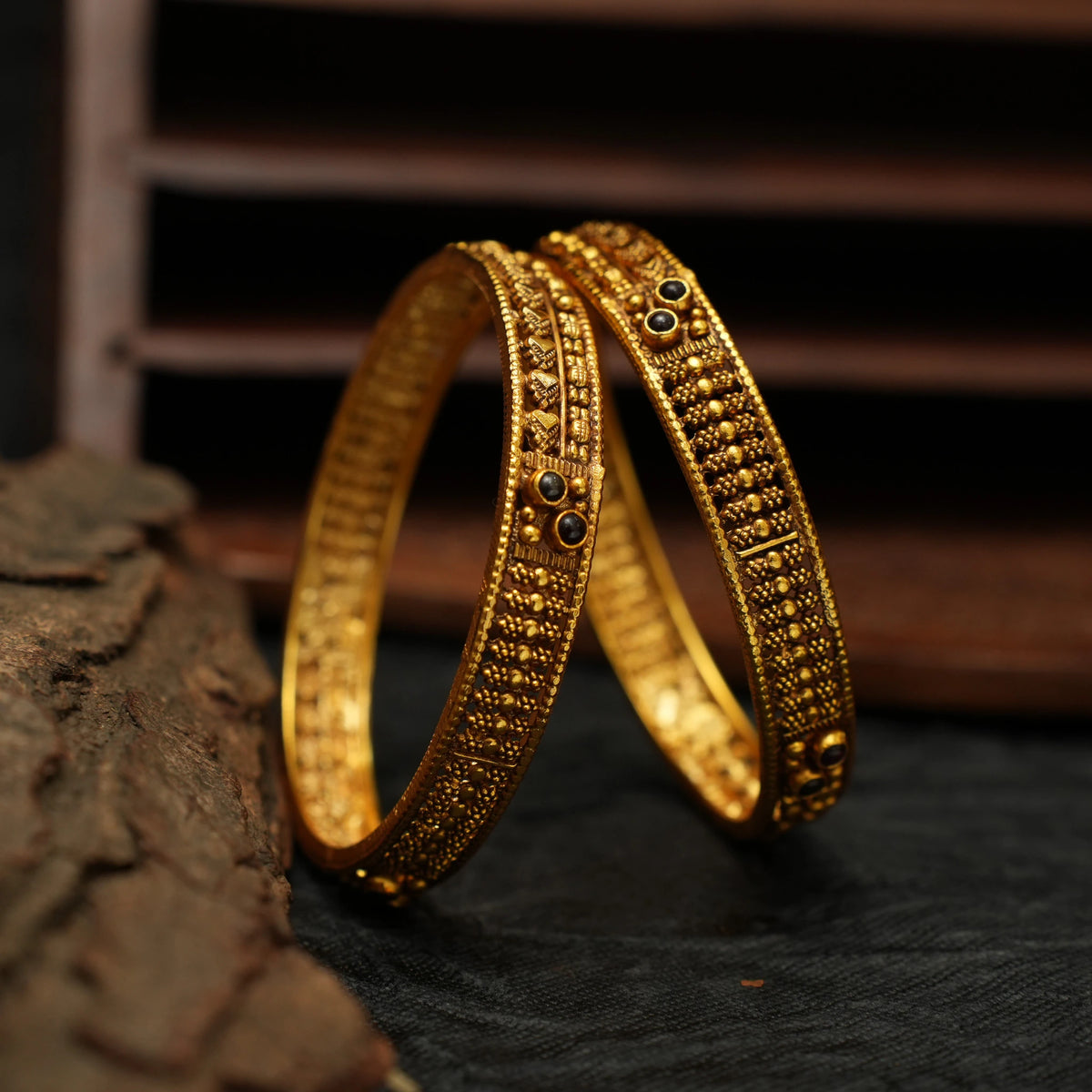 Aarna Silver Bangles