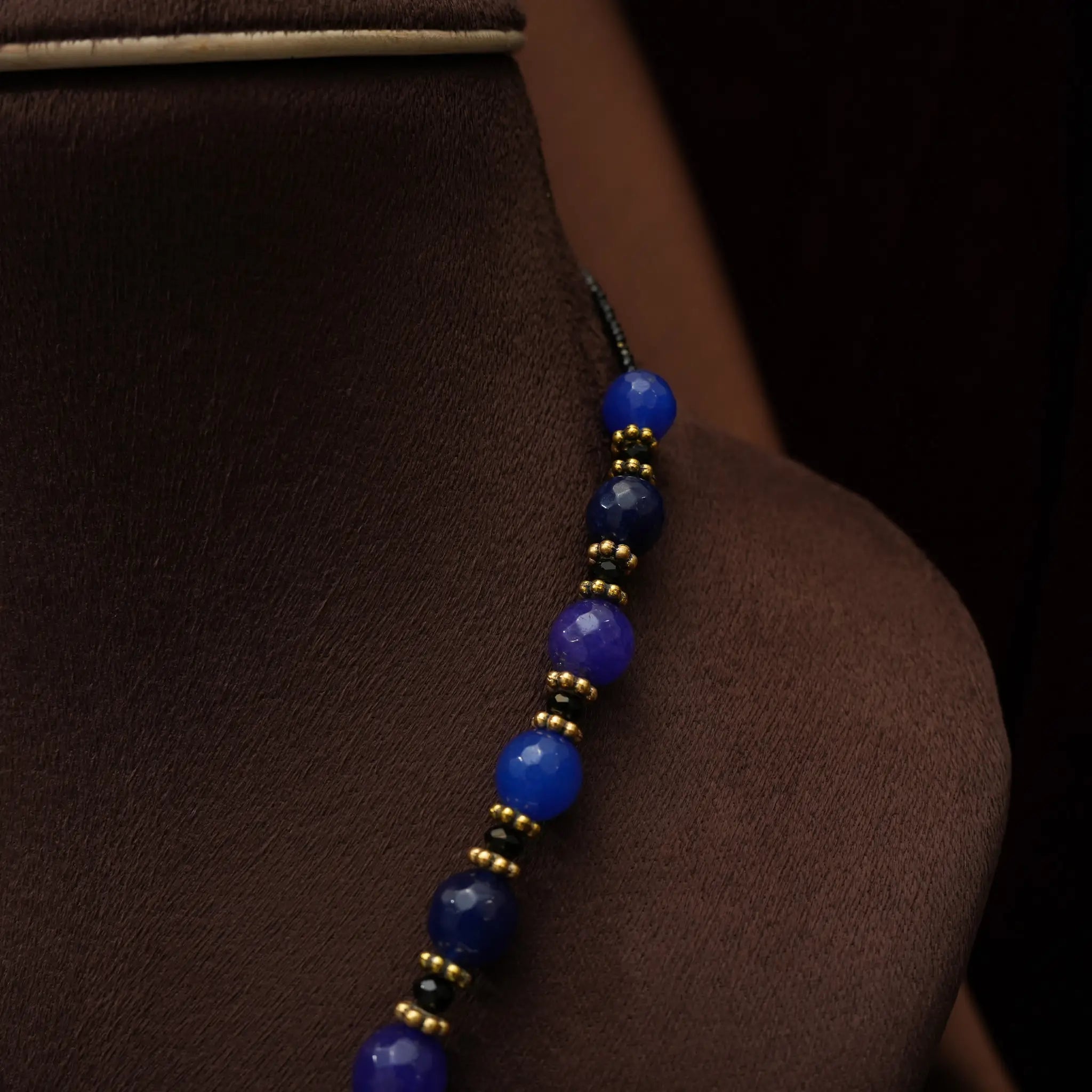 Aarti Beaded Necklace - Blue
