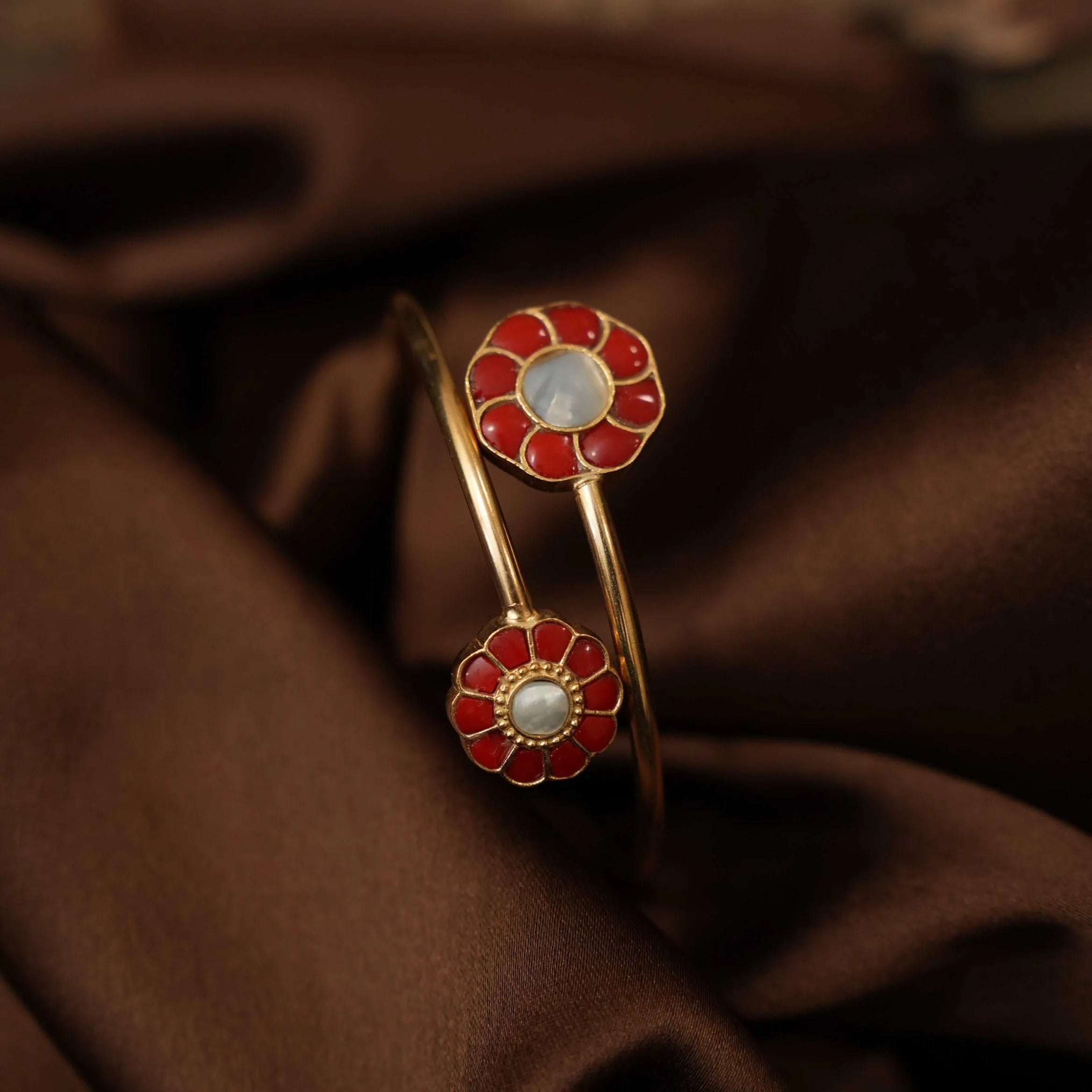 Aarvika Silver Kada Bangle