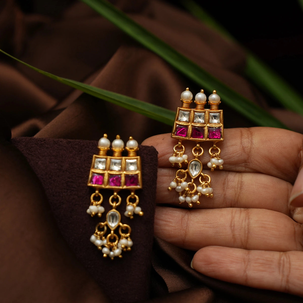 Aashika Silver Earrings