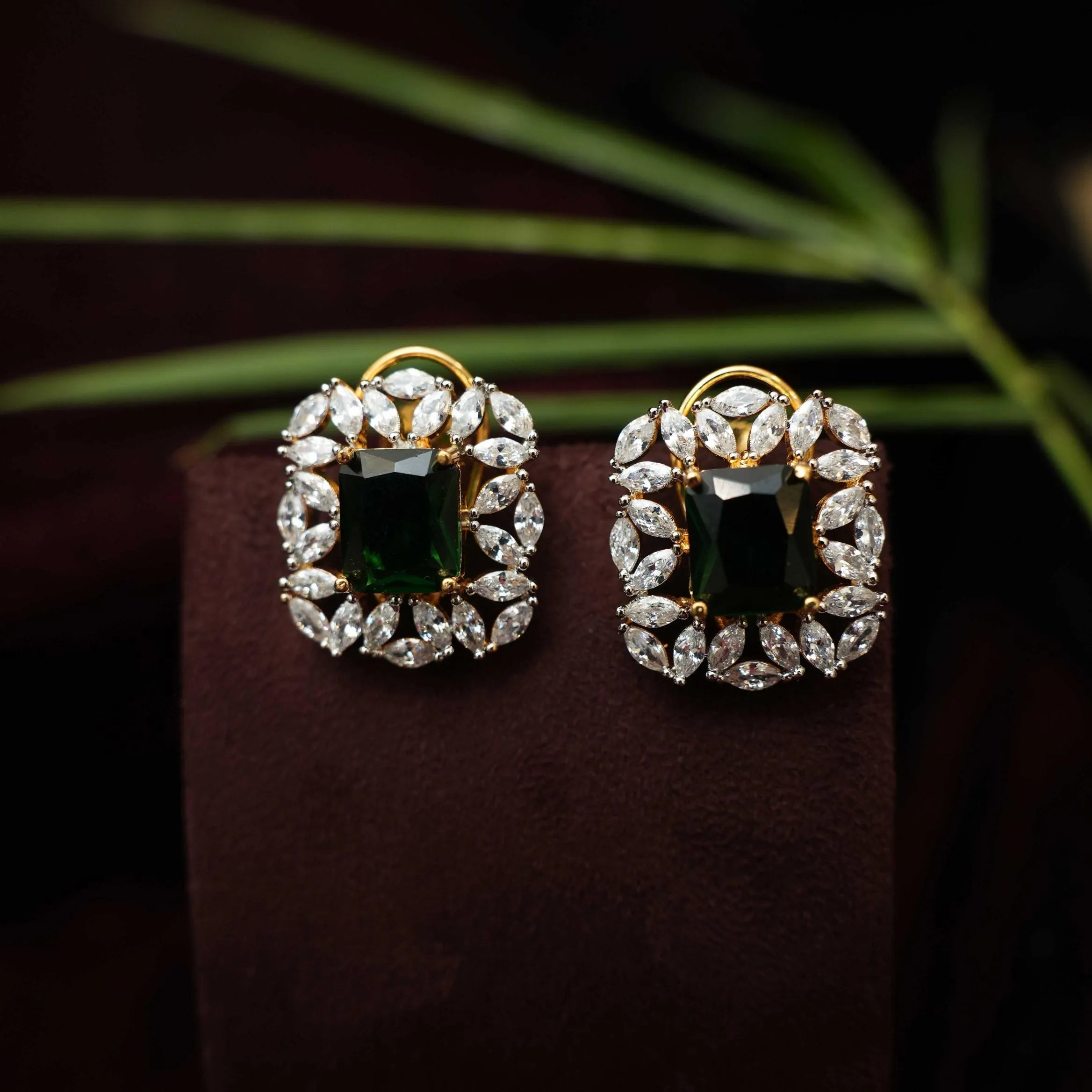 Abisha Beaded Polki Choker - Green