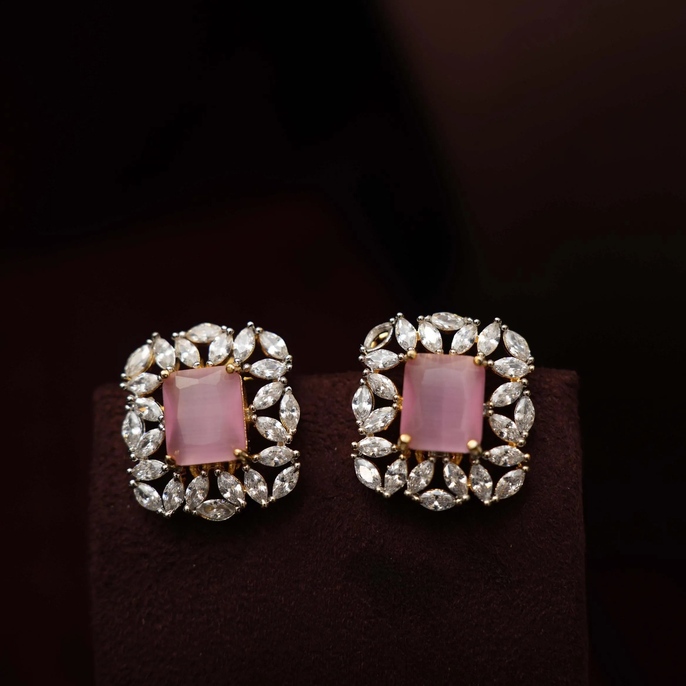 Abisha Beaded Polki Choker - Pastel Pink - Rimli Boutique