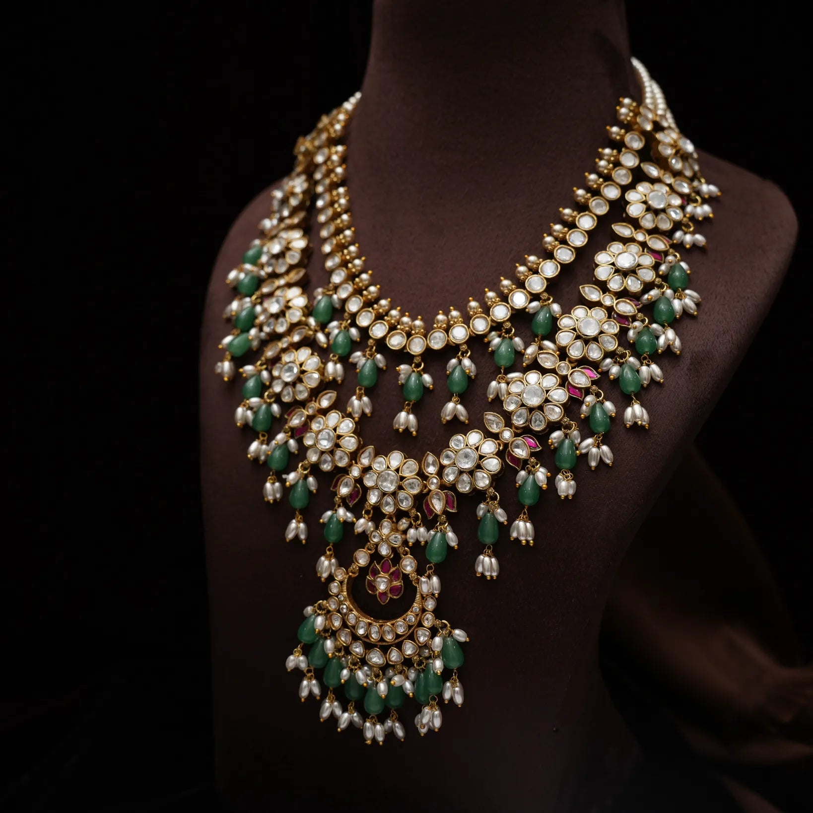 Achira Victorian Polki Necklace
