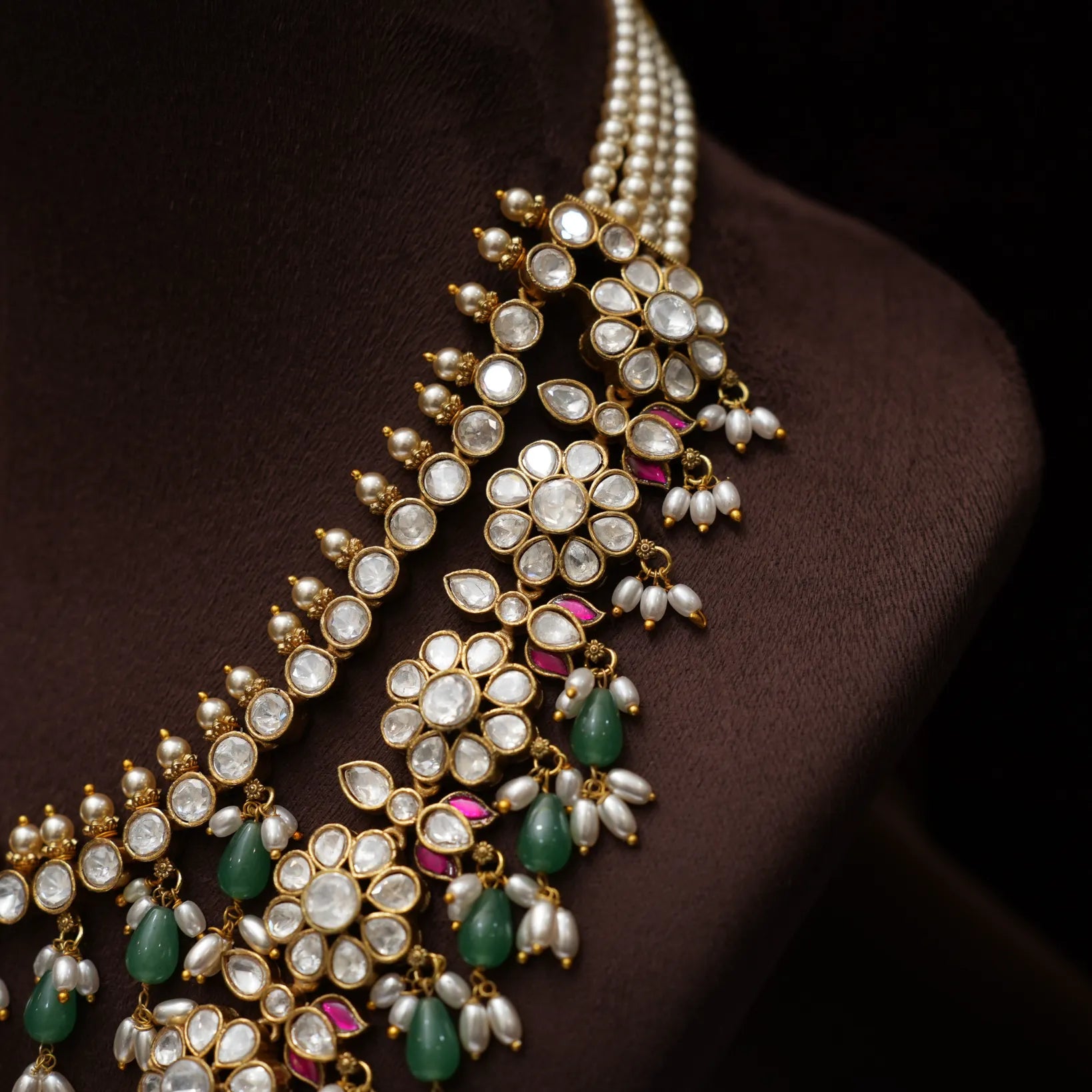 Achira Victorian Polki Necklace