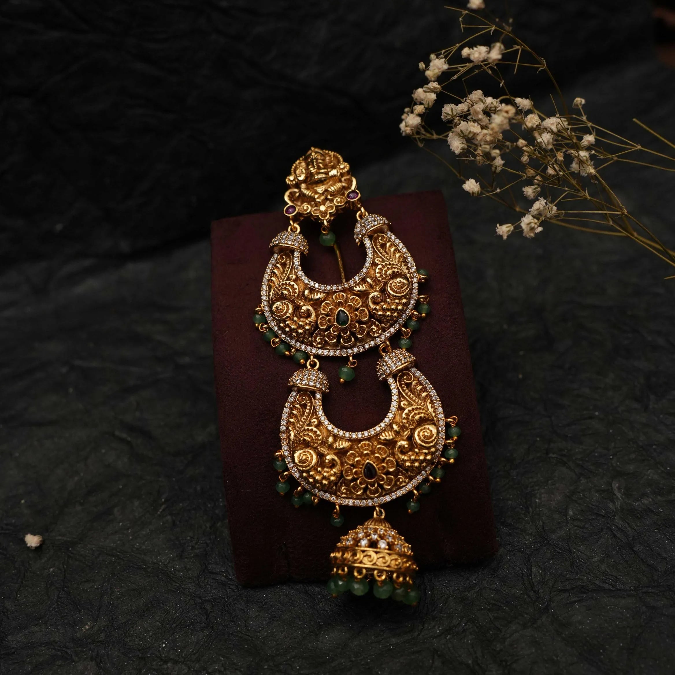 Adira Antique Jadai Billai / Hair Brooch