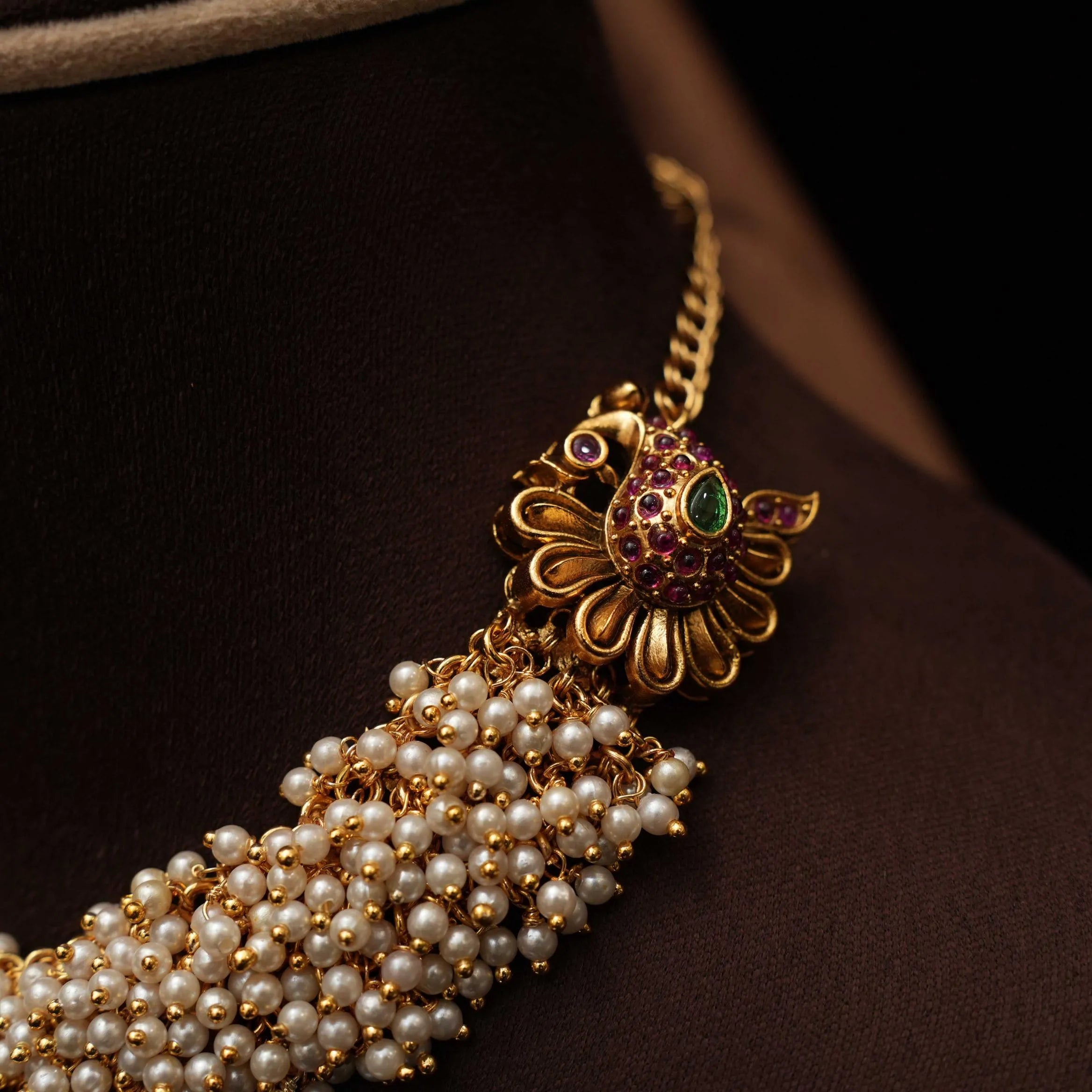Ajju Pearl Antique Necklace