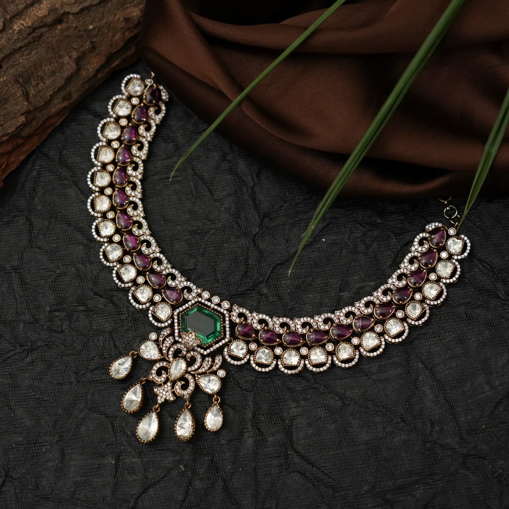 Akanksha Victorian Polki Necklace