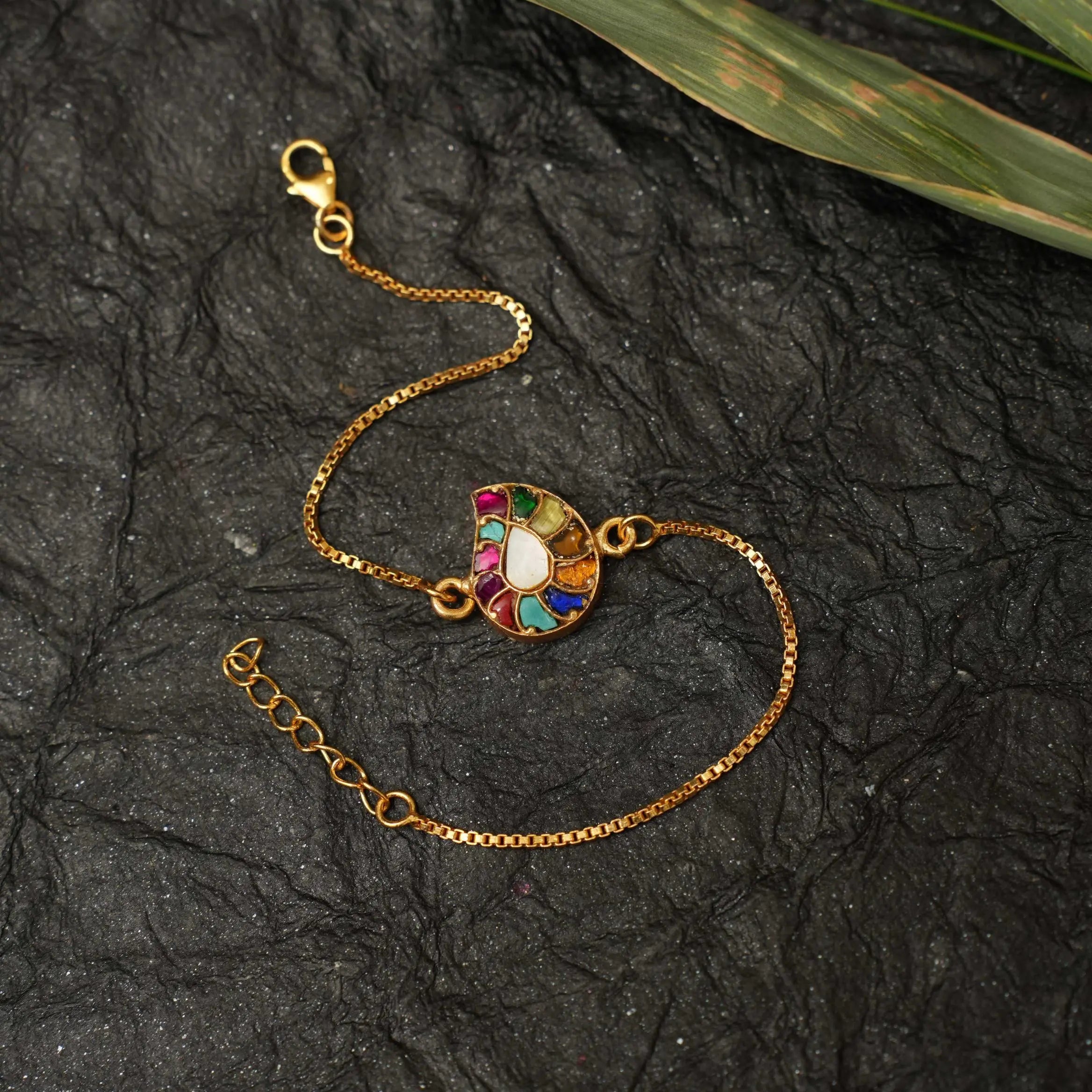 Anisa Silver Bracelet - Multicolor