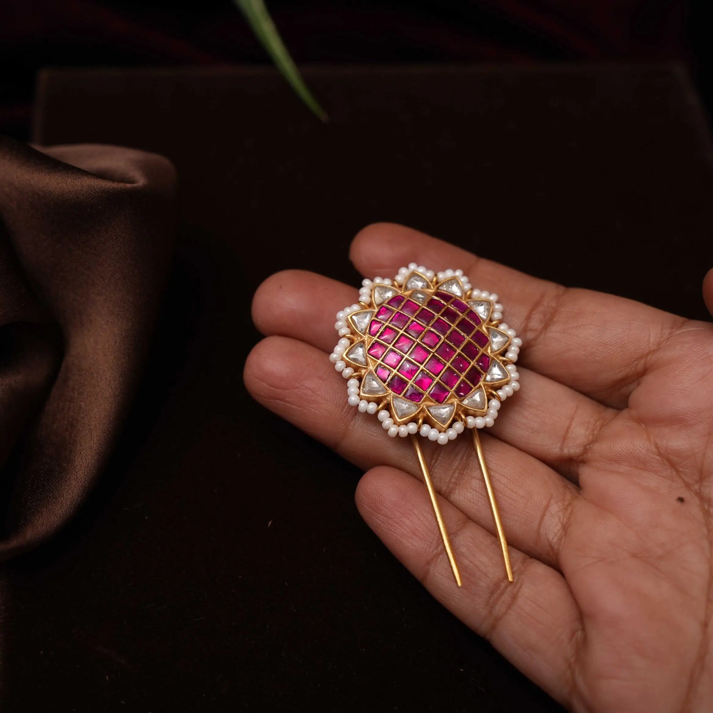 Anitha Silver Hair Pin