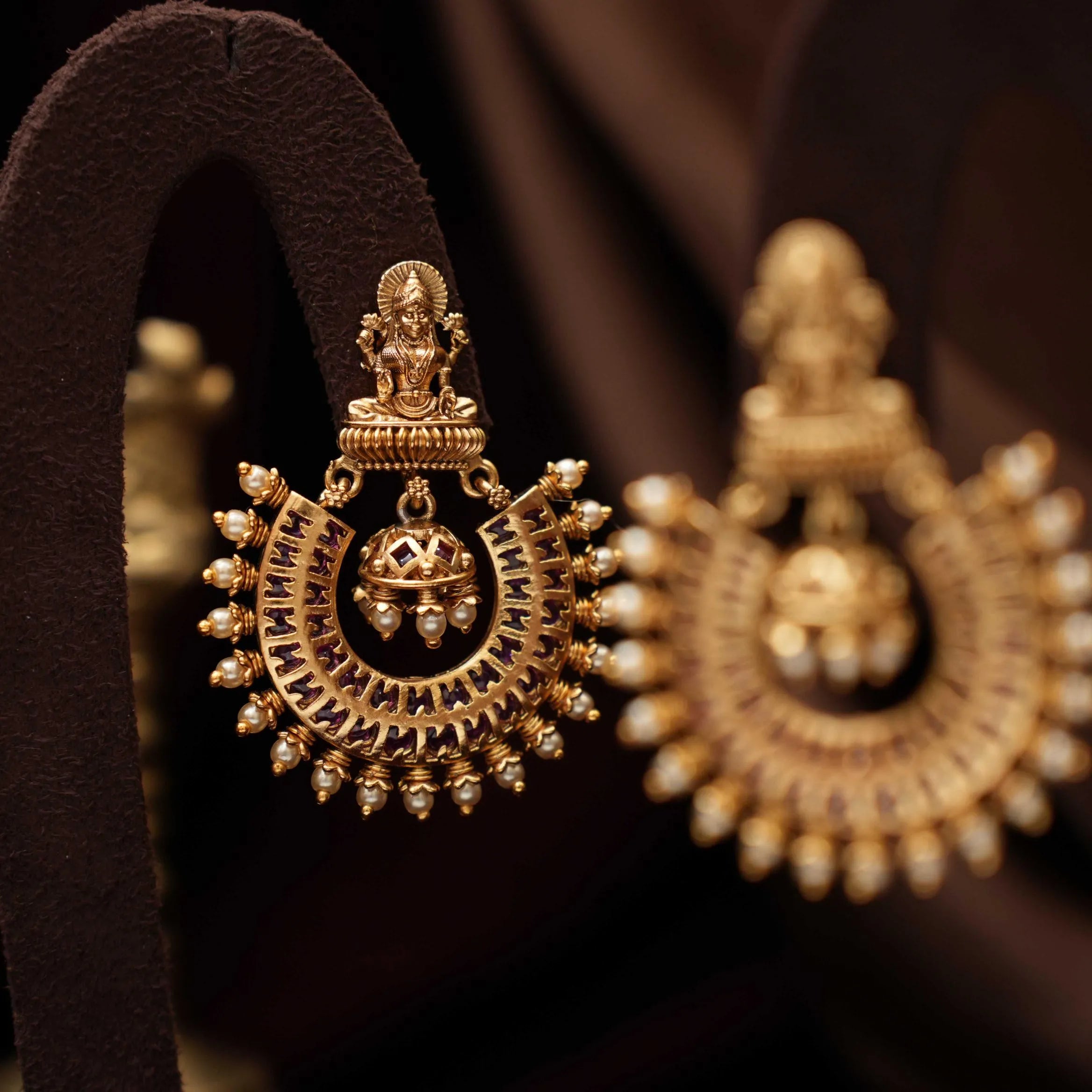Anjali Antique Chandbali Earrings
