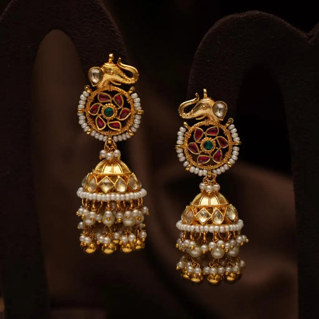 Ankita Polki Jhumka Earrings