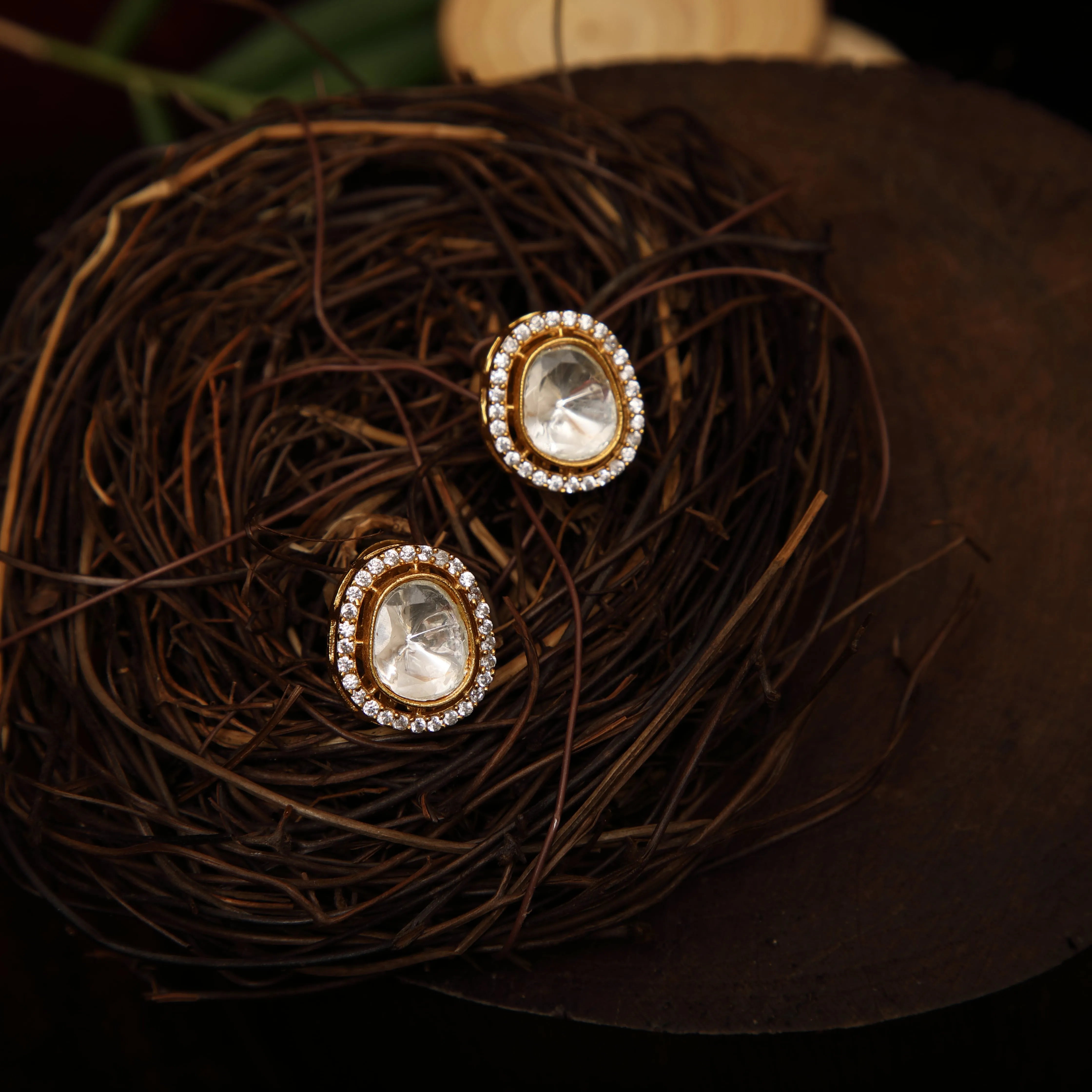 Ansa Polki Necklace - White - Rimli Boutique