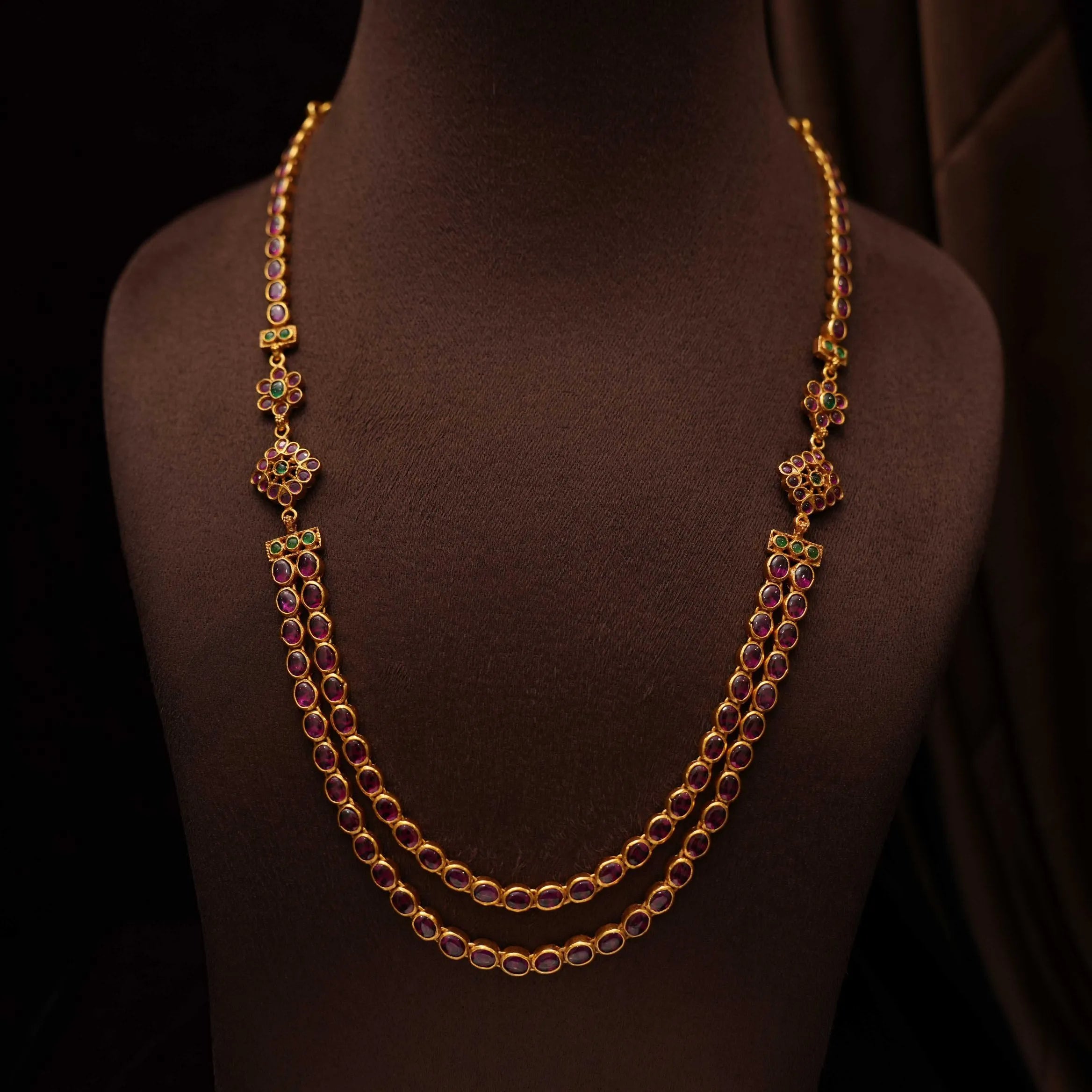 Anusree Silver Reversible Necklace