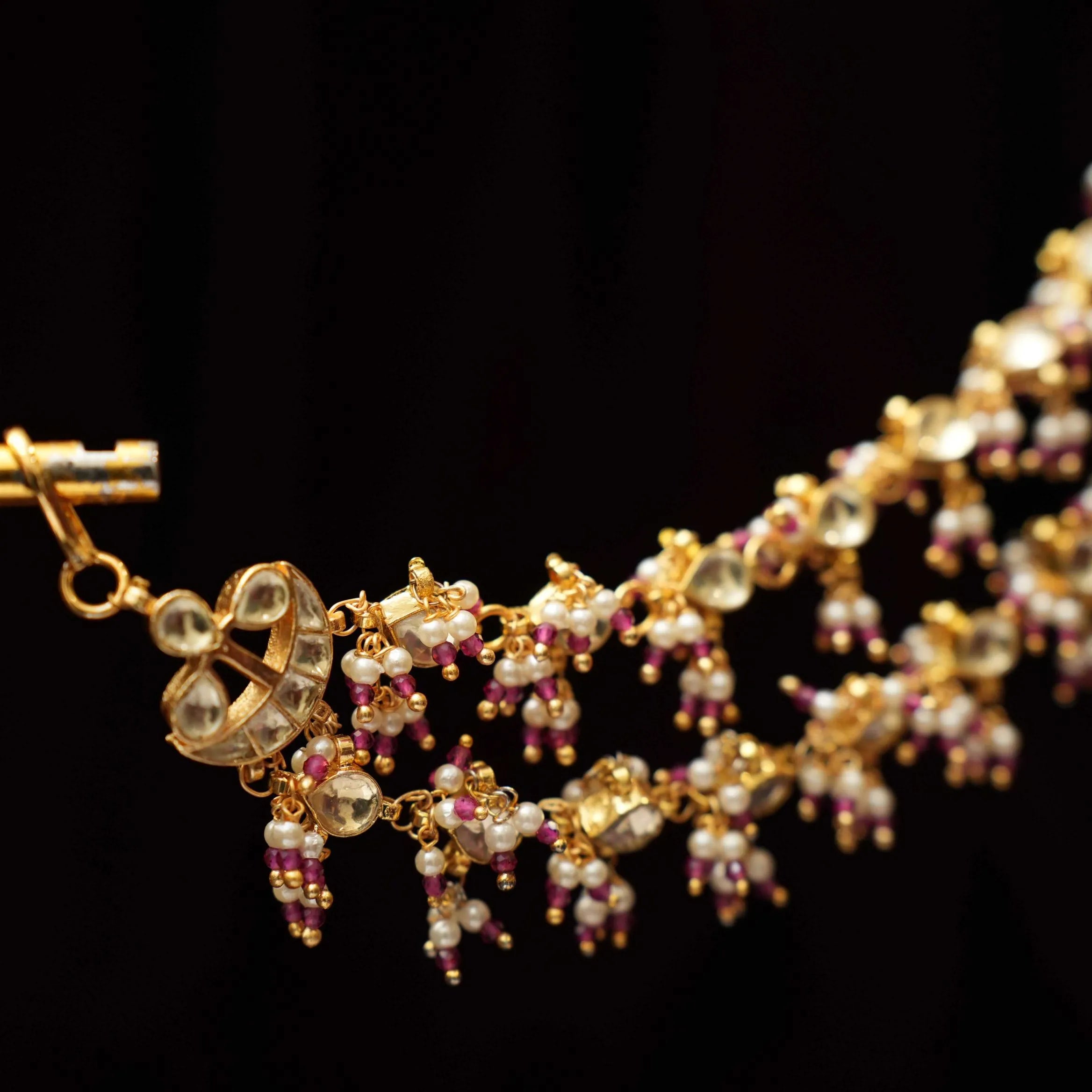 Anvaya Polki Ear Chain