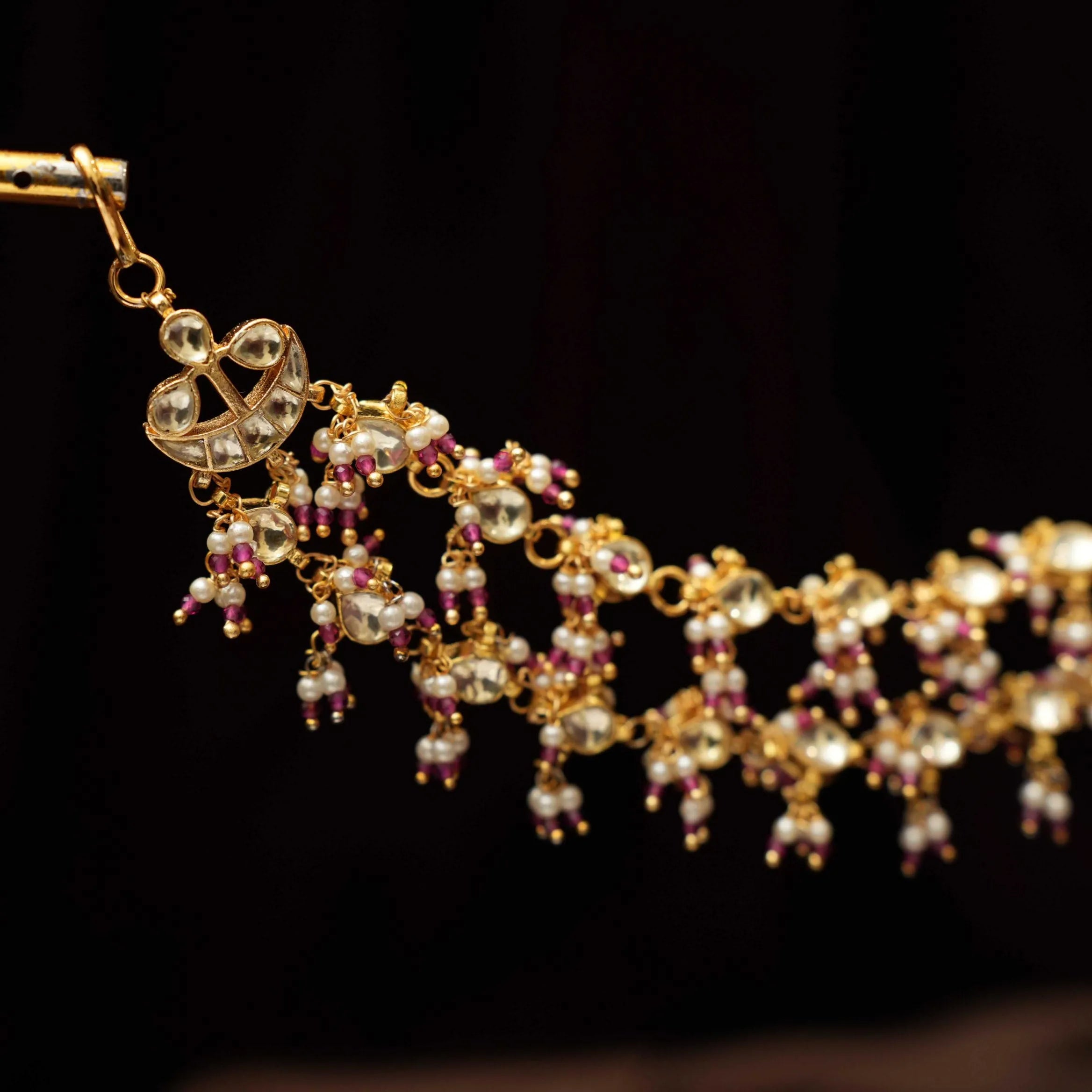 Anvaya Polki Ear Chain