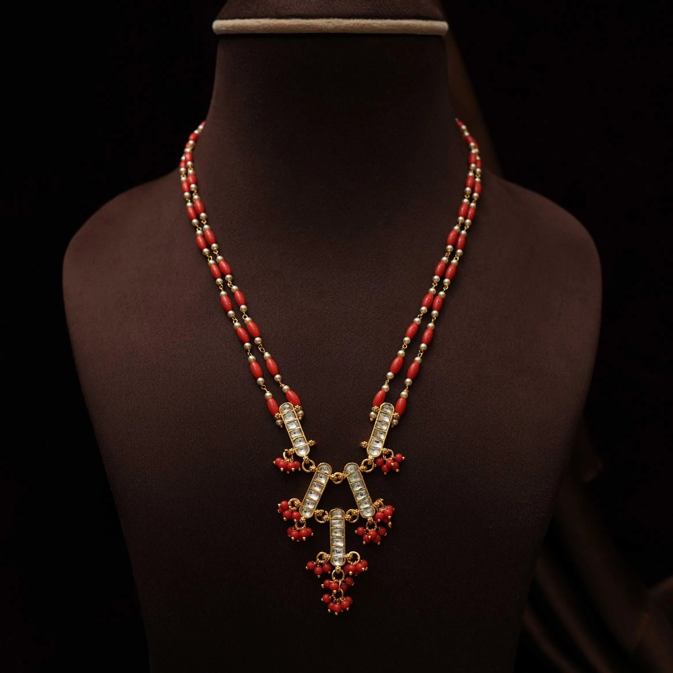 Anvita Beaded Kundan Necklace