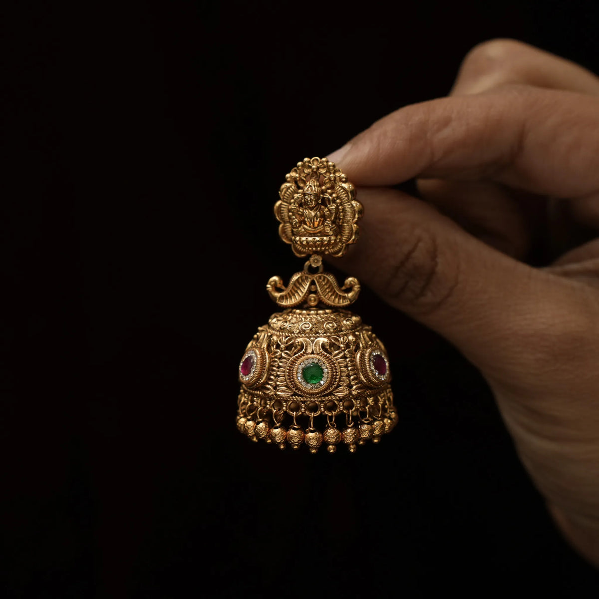 Aradhana Antique Jhumka Earrings