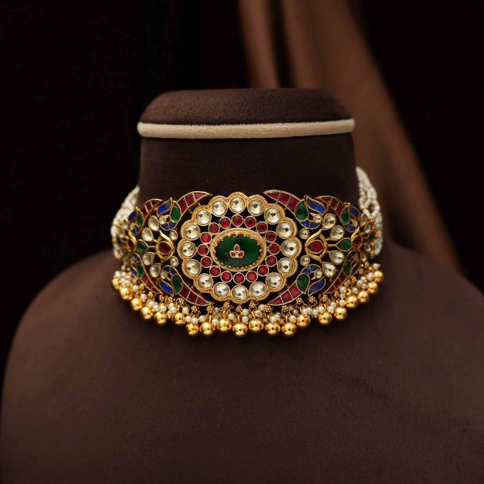 Arnish Pearl Polki Choker