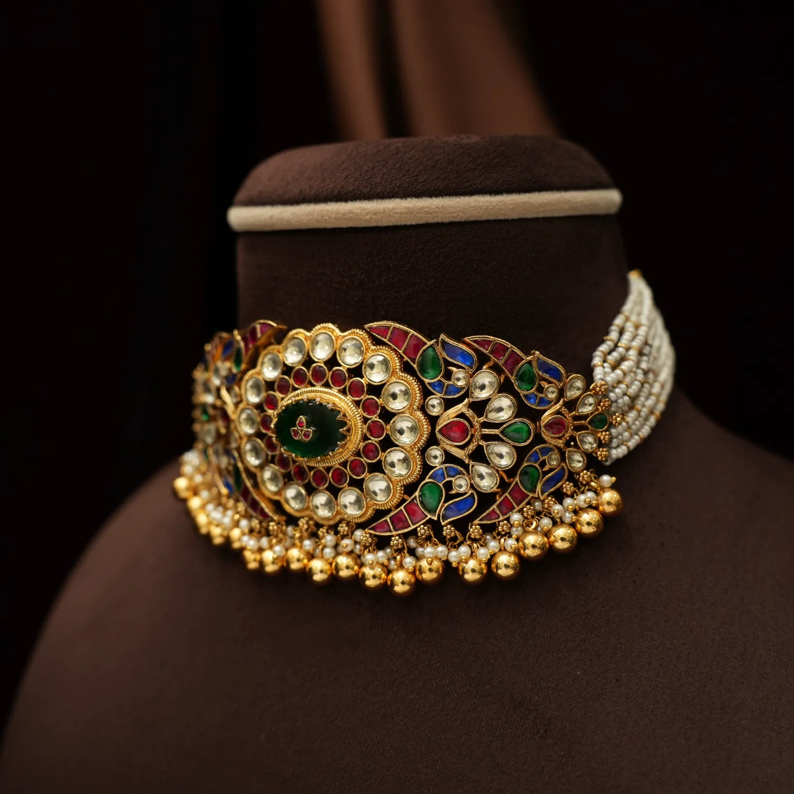 Arnish Pearl Polki Choker