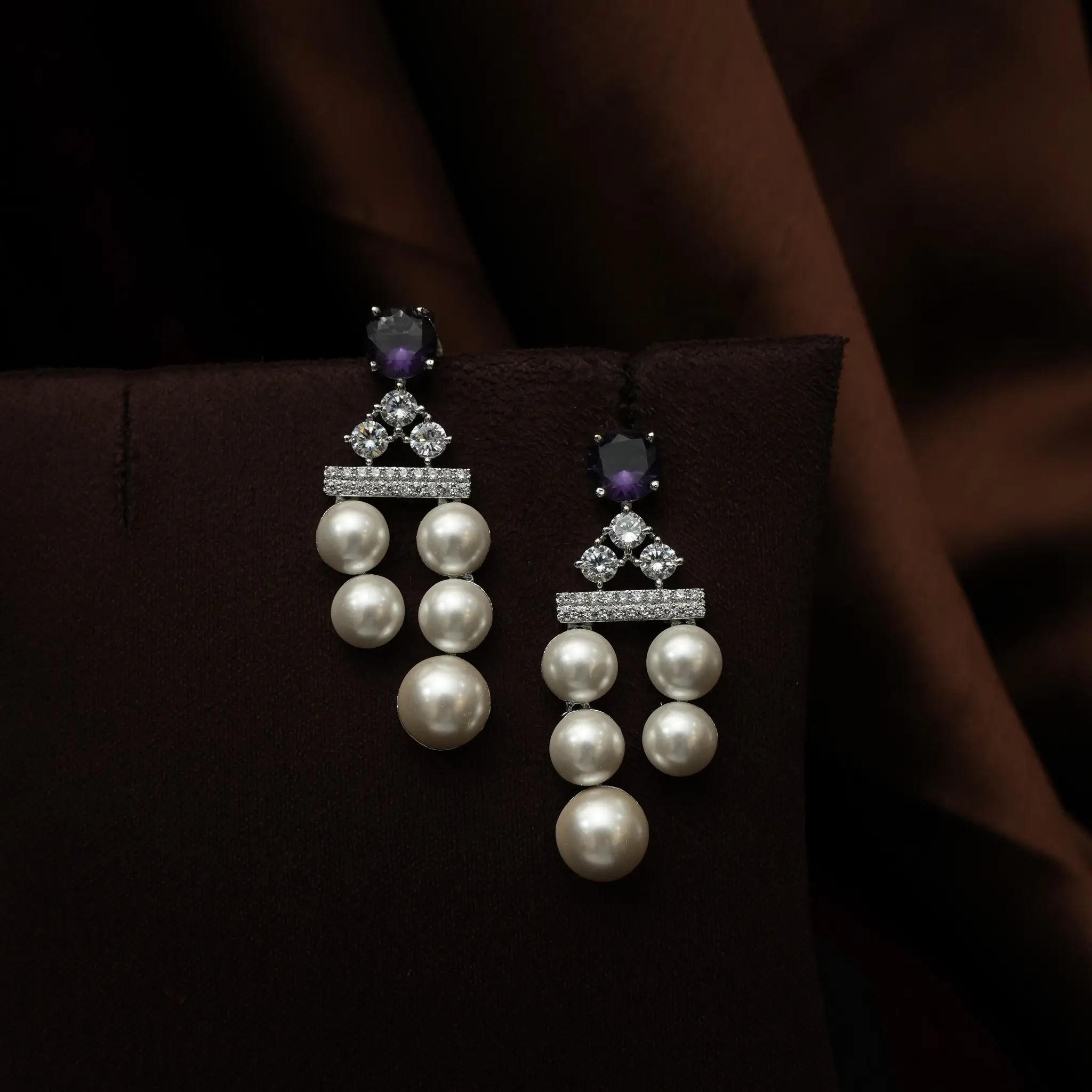 Arvayi Zircon Pearl Necklace