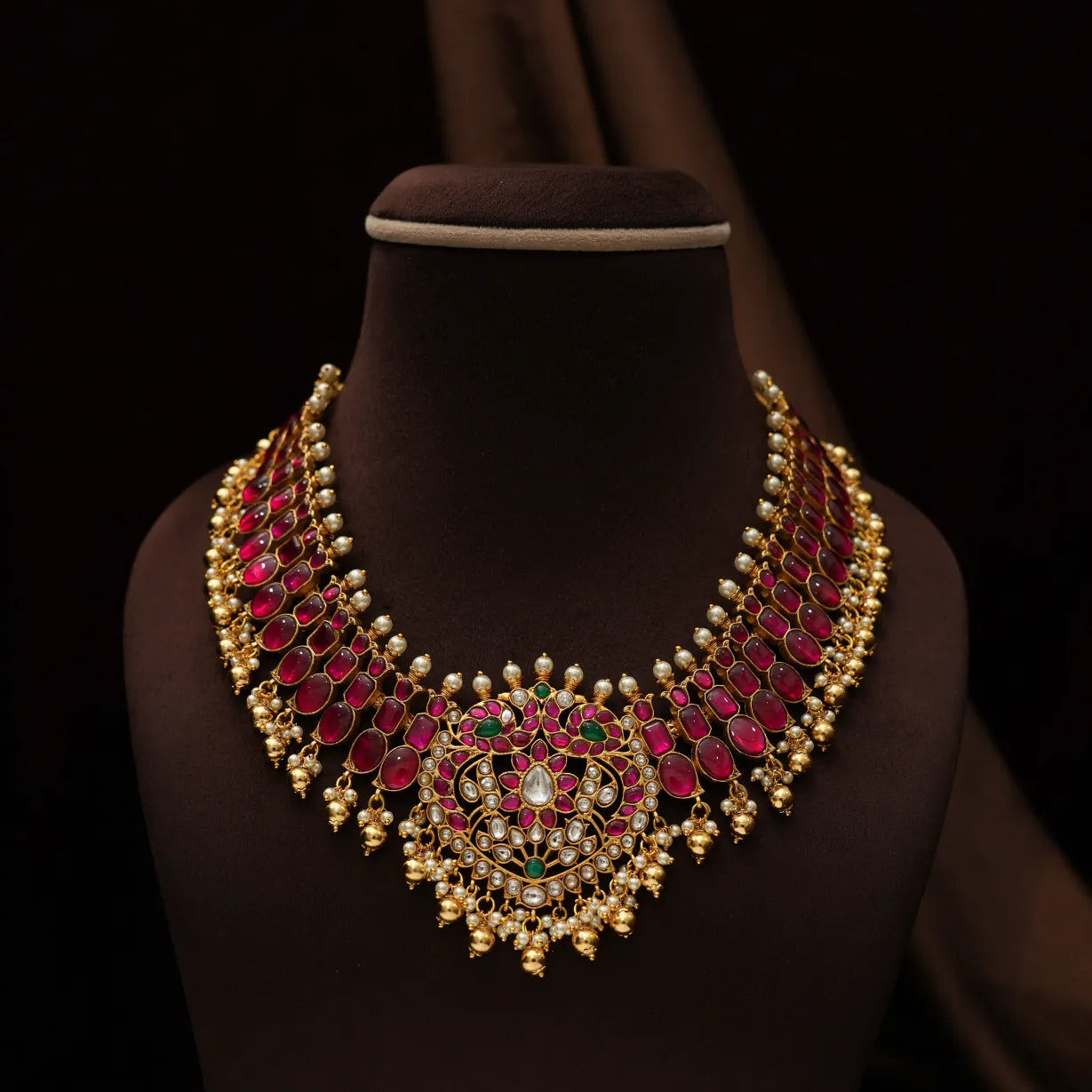 Asher Polki Necklace - Ruby