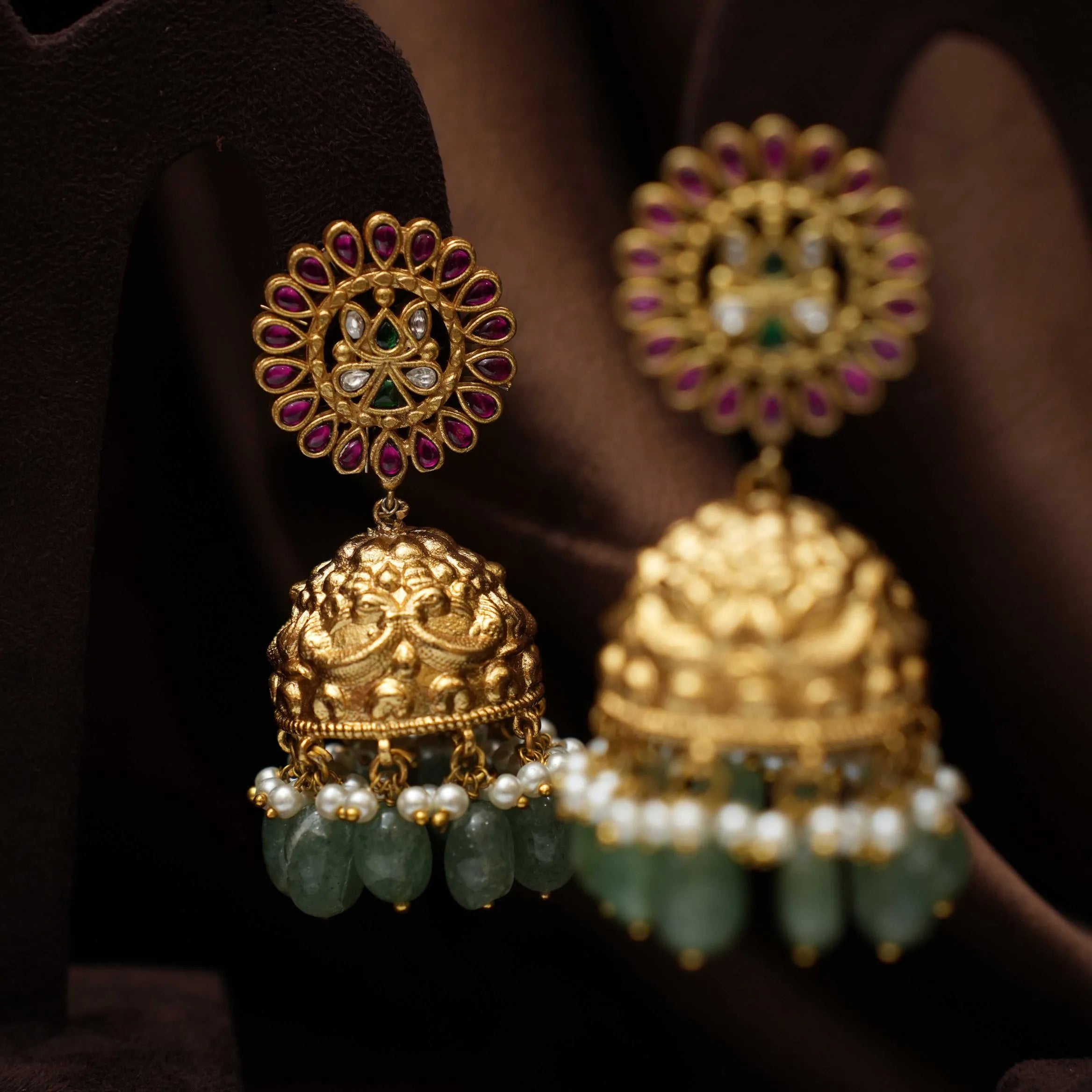 Aspen Polki Jhumka Earrings