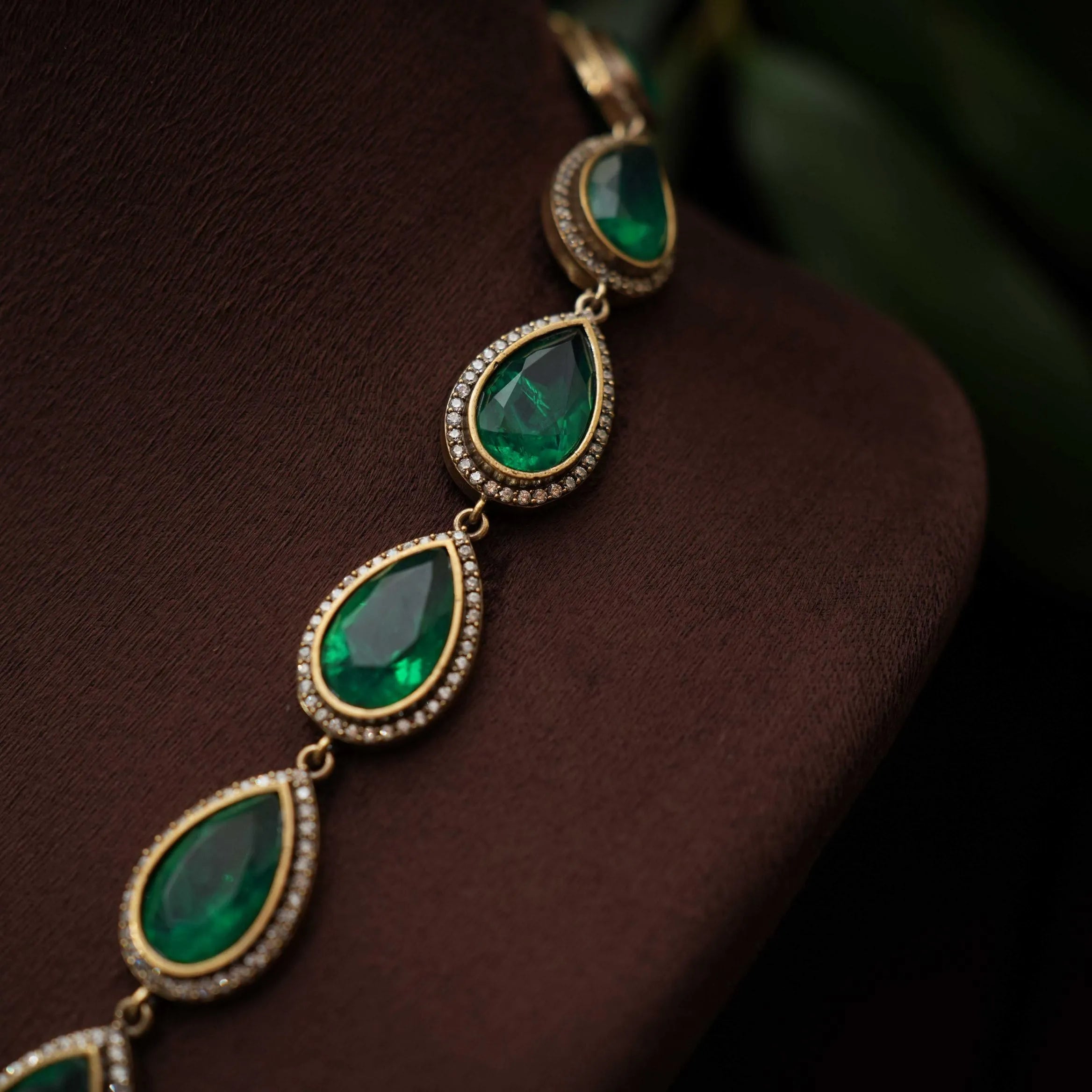 Aswini Polki Necklace - Green
