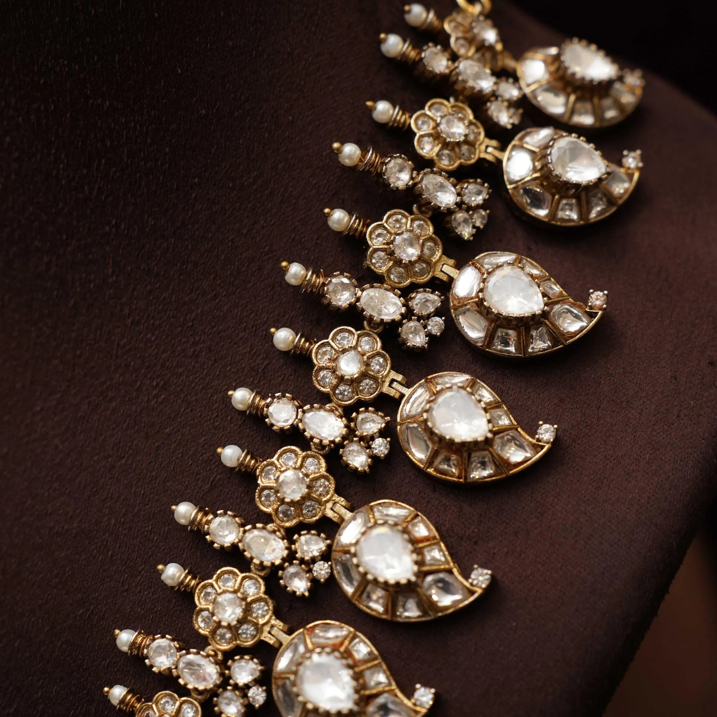 Aurika Victorian Polki Necklace - Long