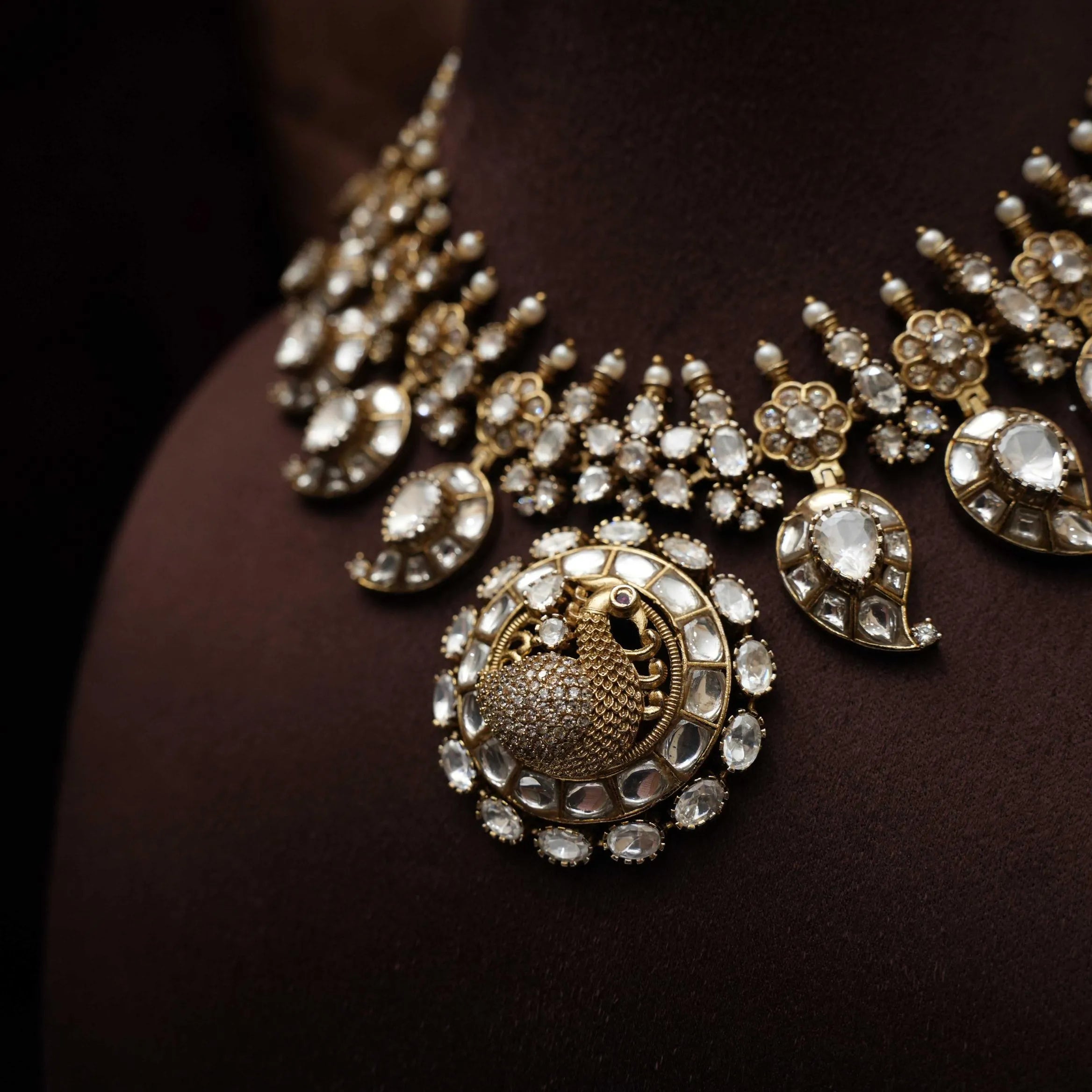 Aurika Victorian Polki Necklace - Short