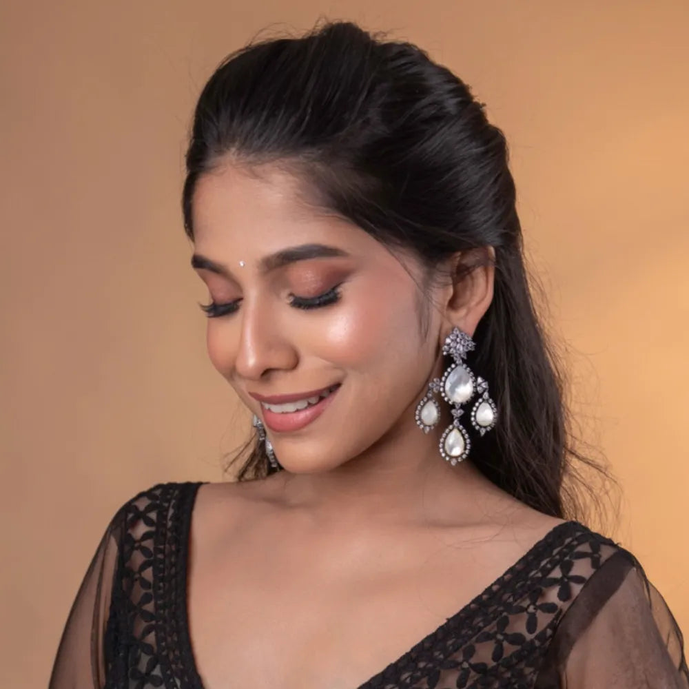Avika Mother of Pearl Earrings - Rimli Boutique