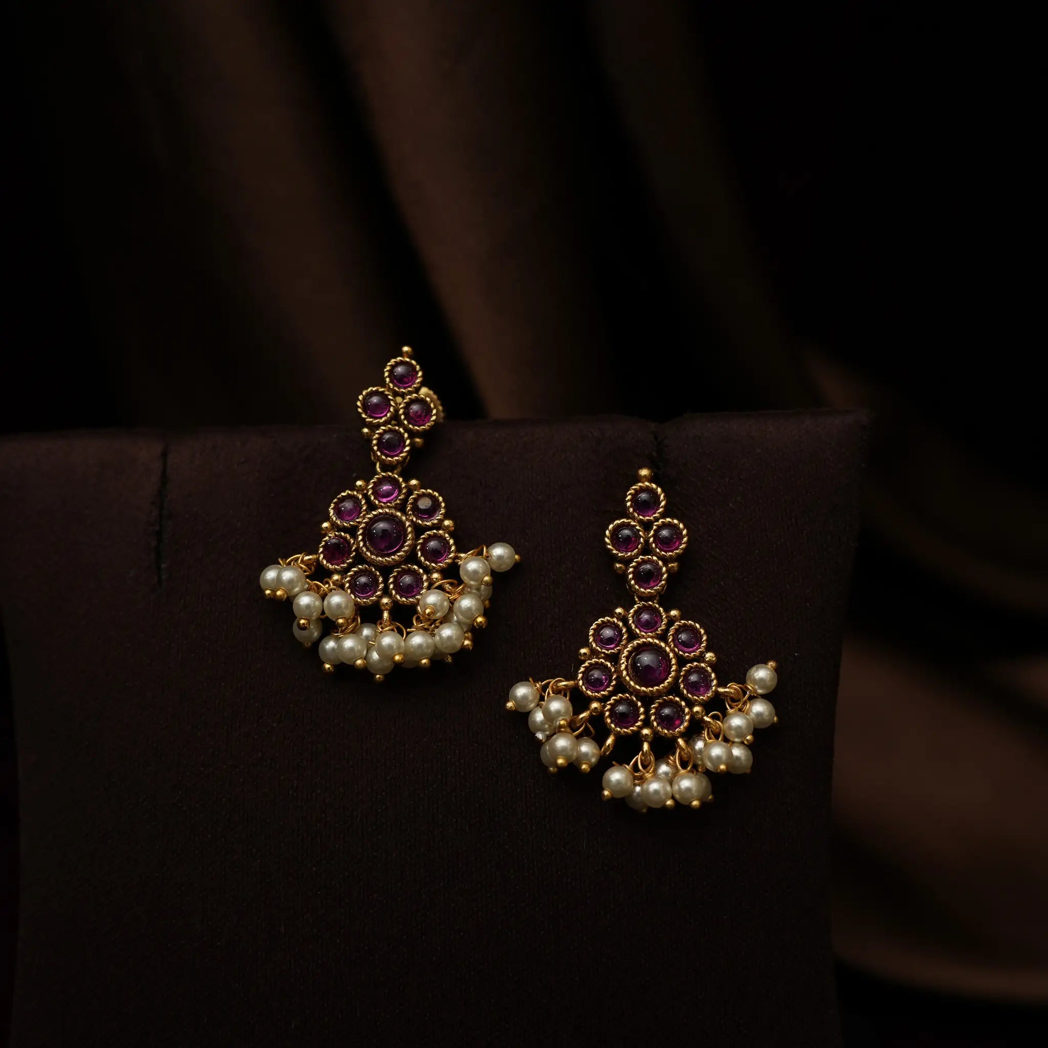 Avni Antique Layered Necklace - Red