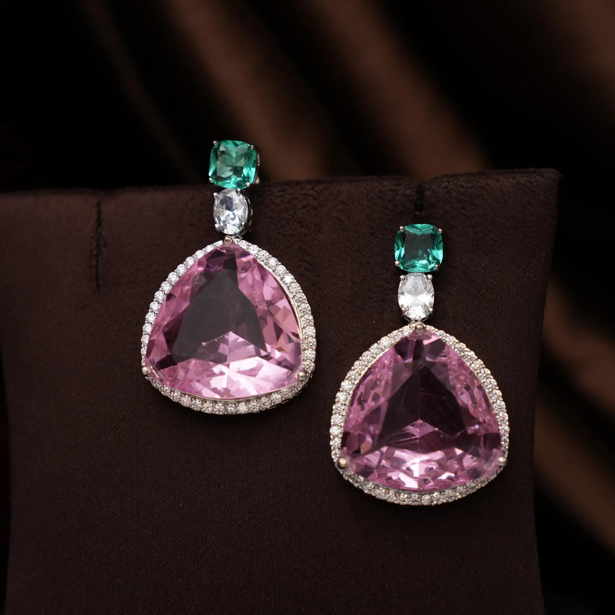 Ayati Zircon Necklace - Pink