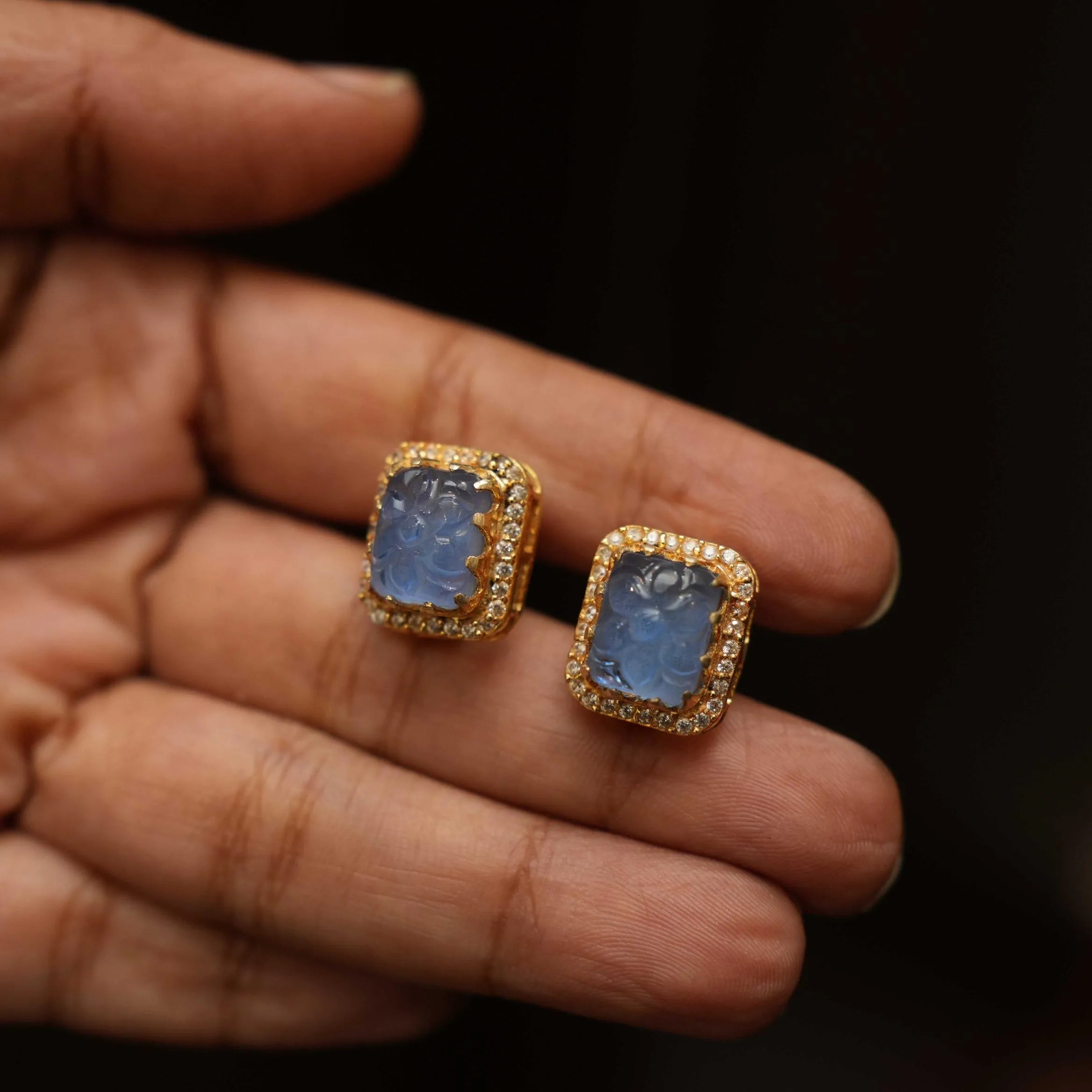 Babul Silver Ear Stud - Lilac