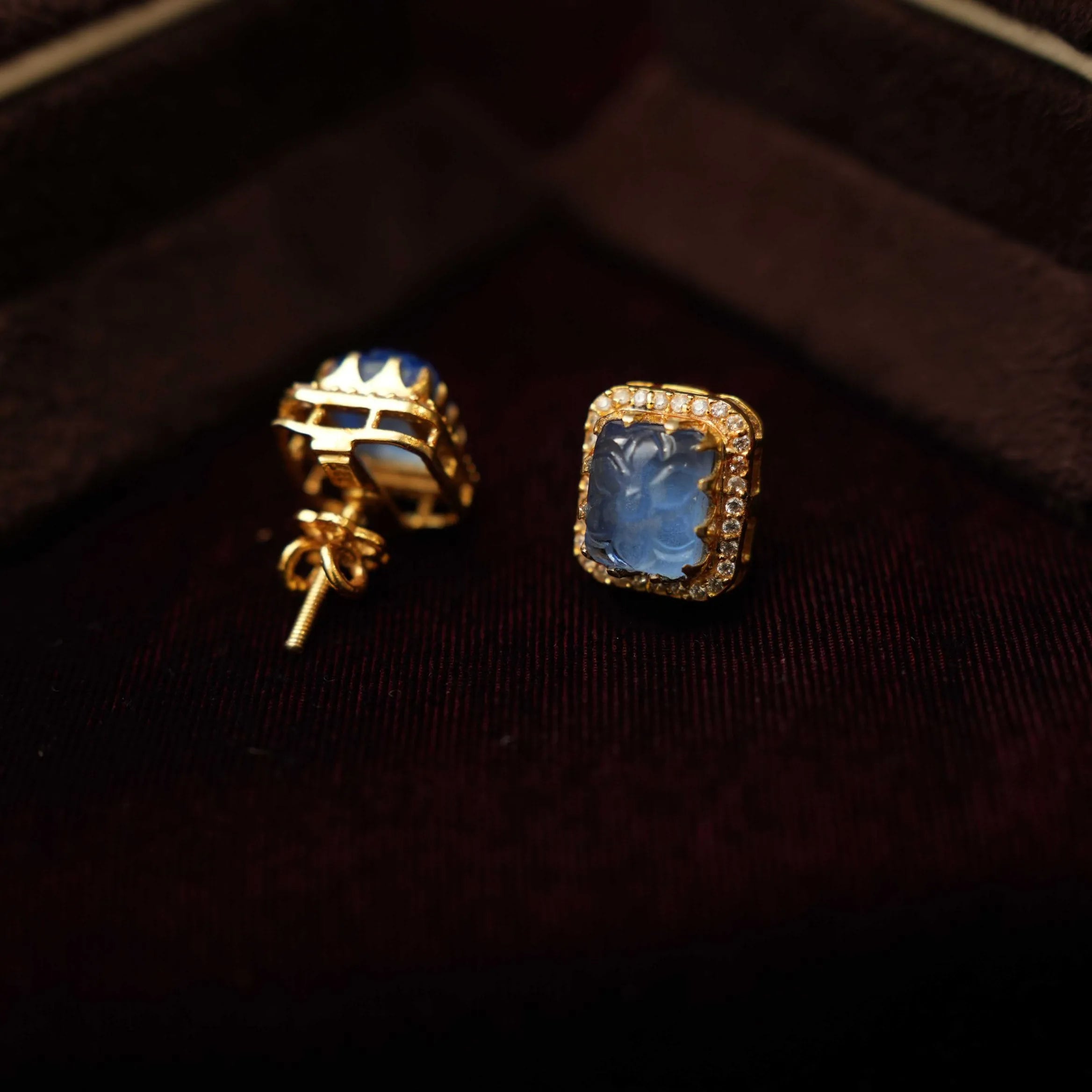 Babul Silver Ear Stud - Lilac