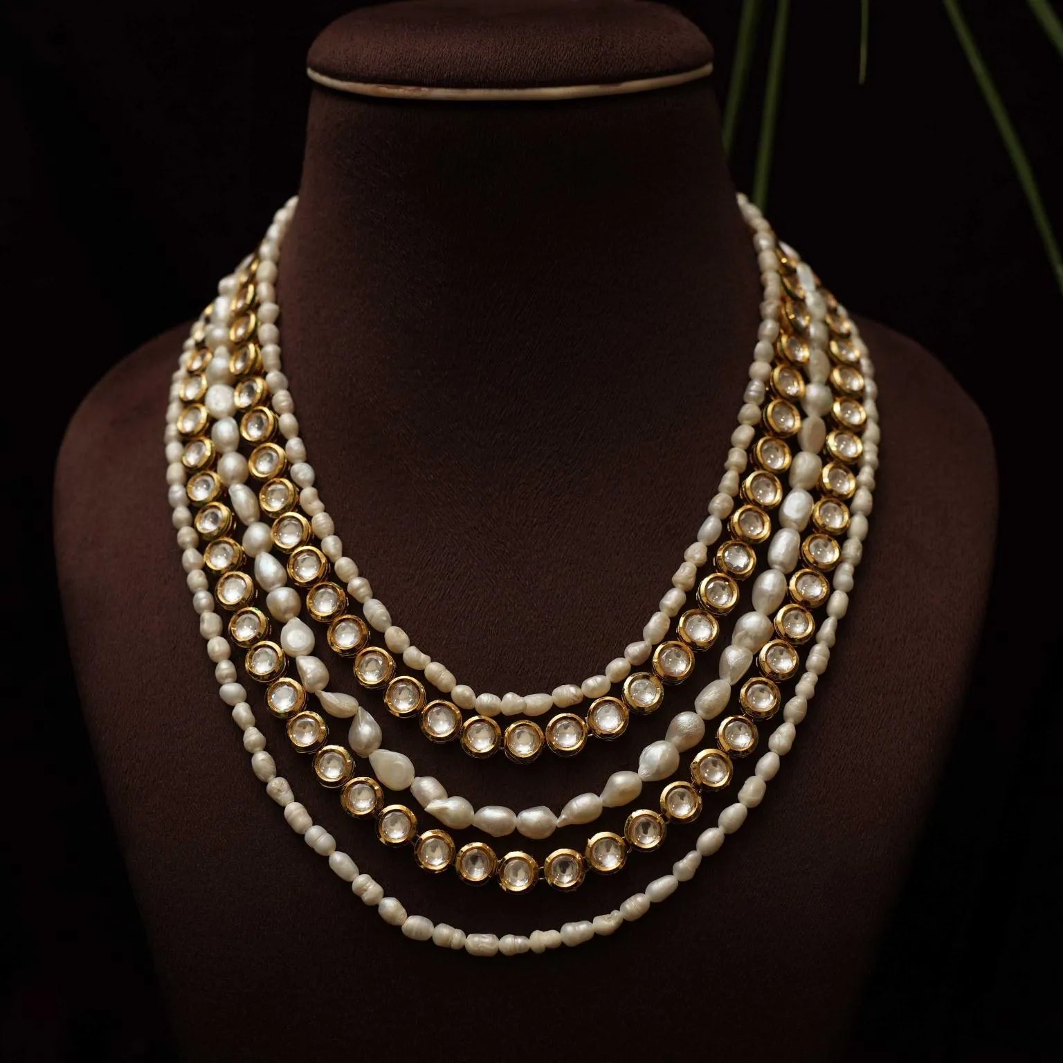 Bani Pearl Kundan Necklace