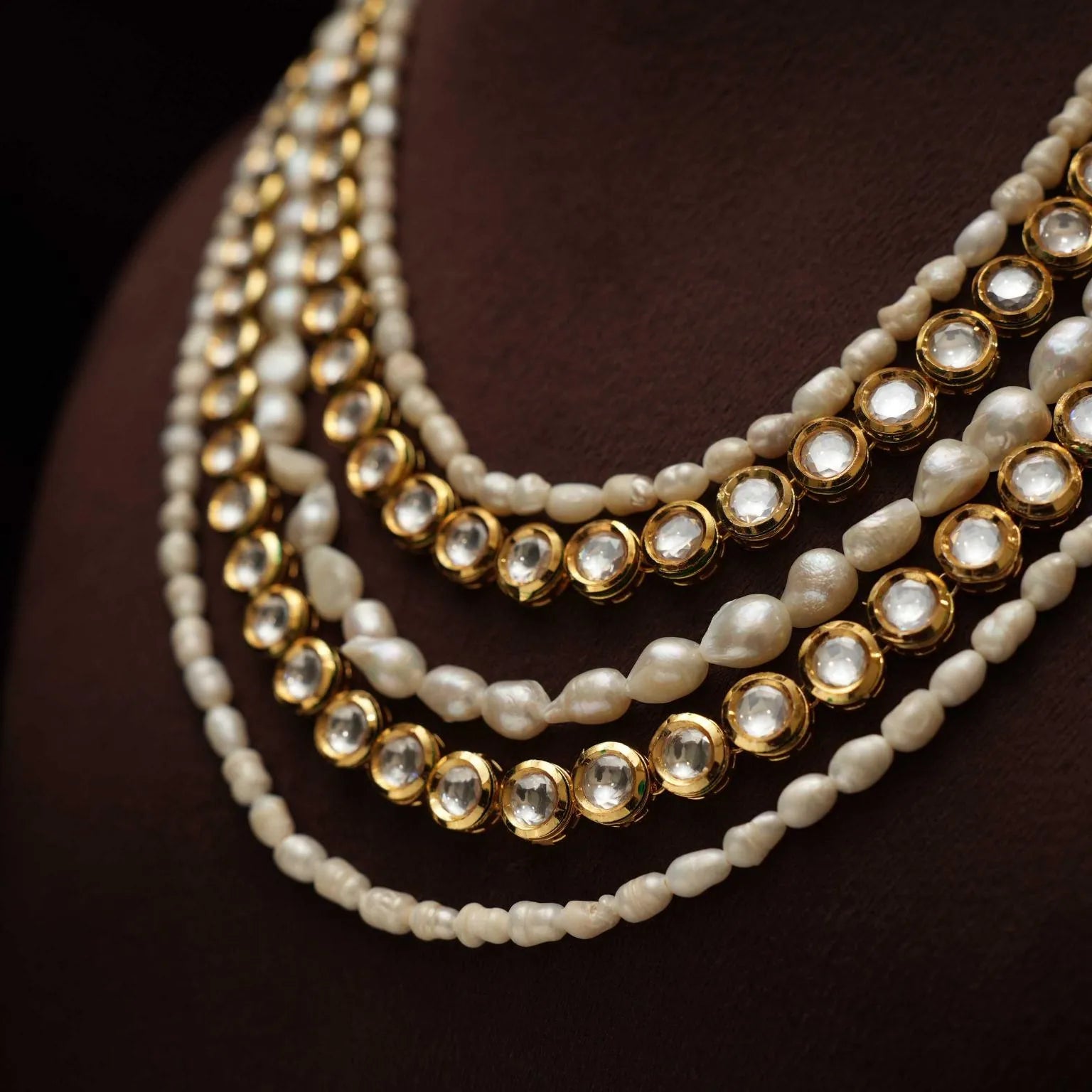 Bani Pearl Kundan Necklace