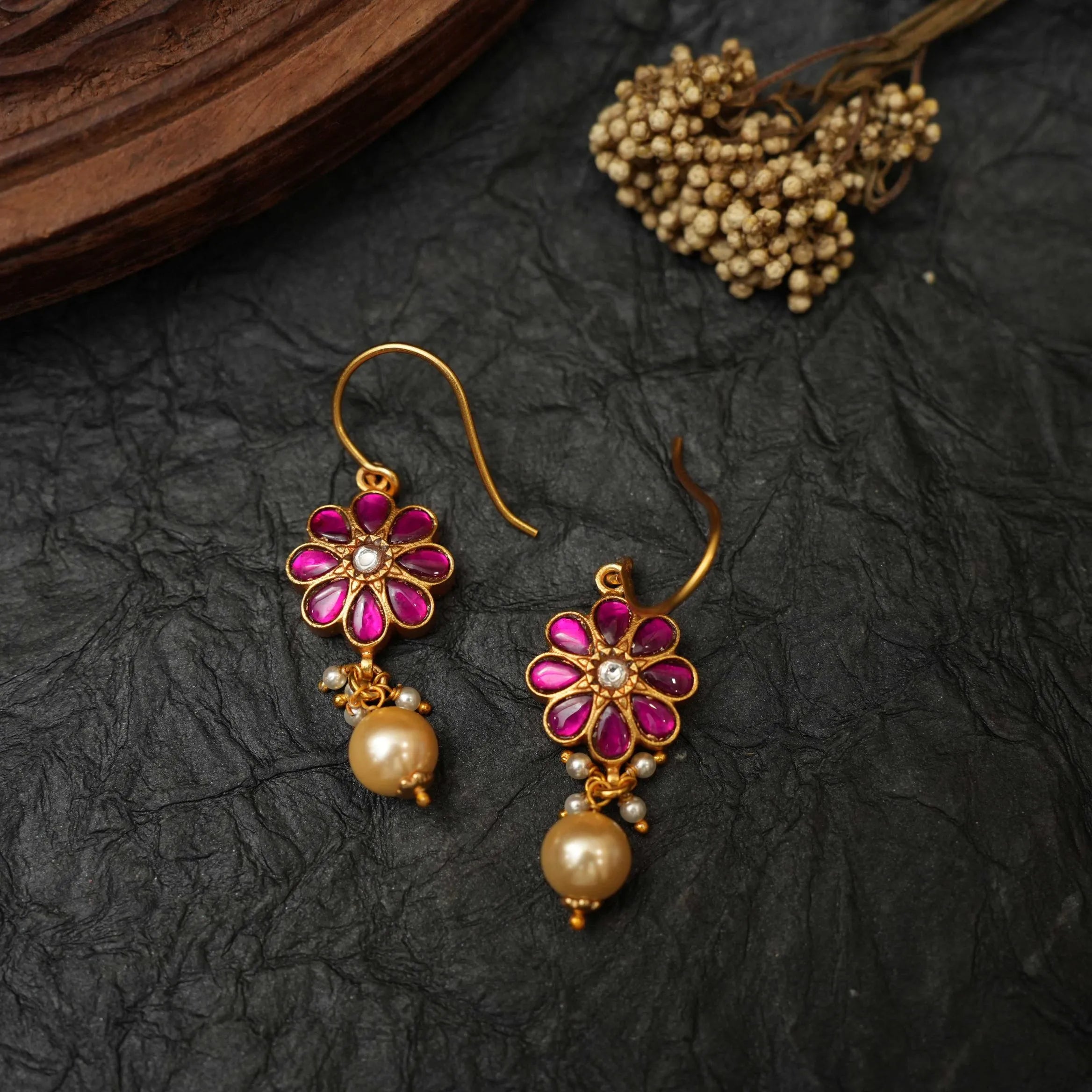 Barkha Silver Hoop Earrings