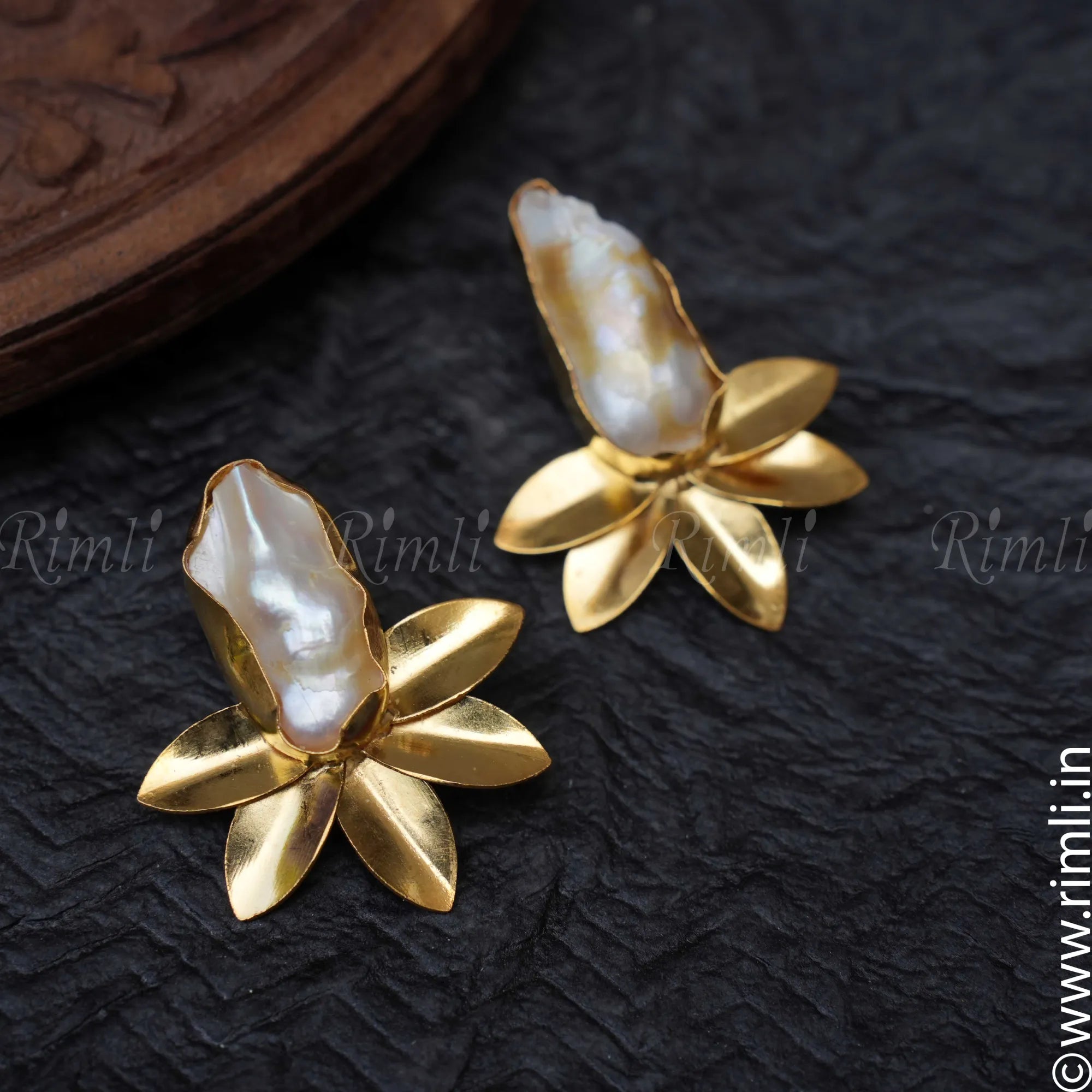 Baroque Pearl Earrings - Rimli Boutique